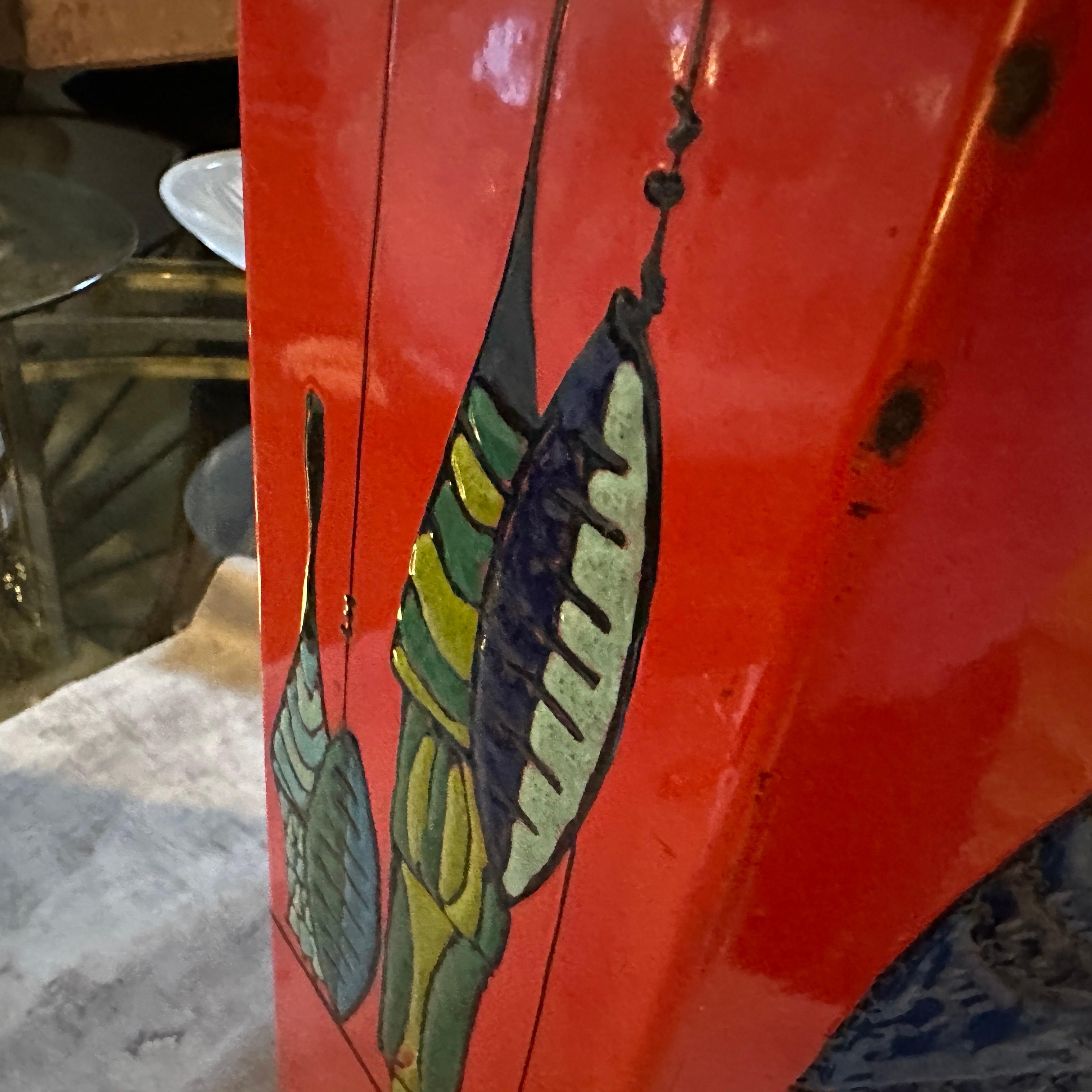 Paragüero italiano de hierro lacado moderno de mediados de siglo de 1960 Italiano en venta