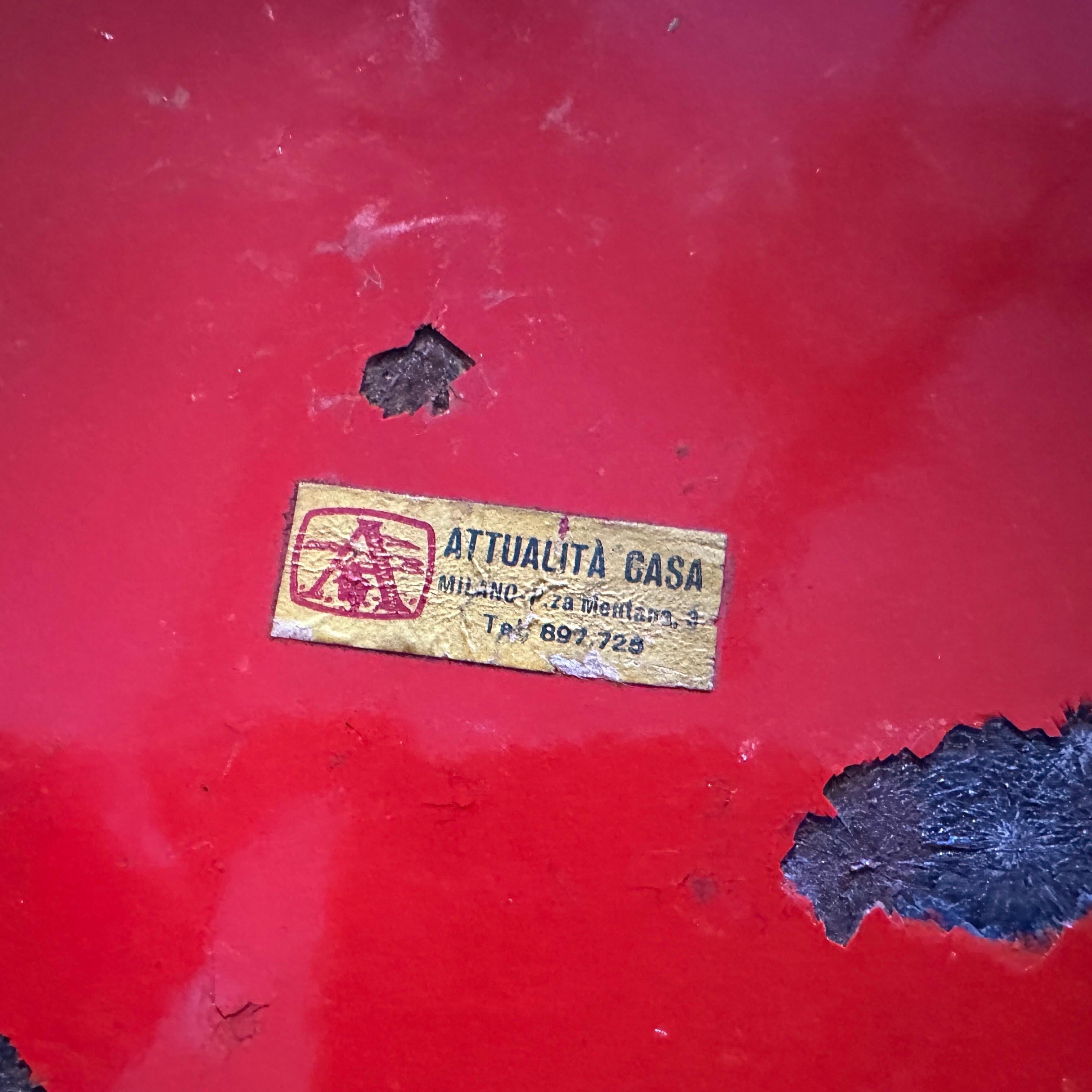 Paragüero italiano de hierro lacado moderno de mediados de siglo de 1960 en venta 1