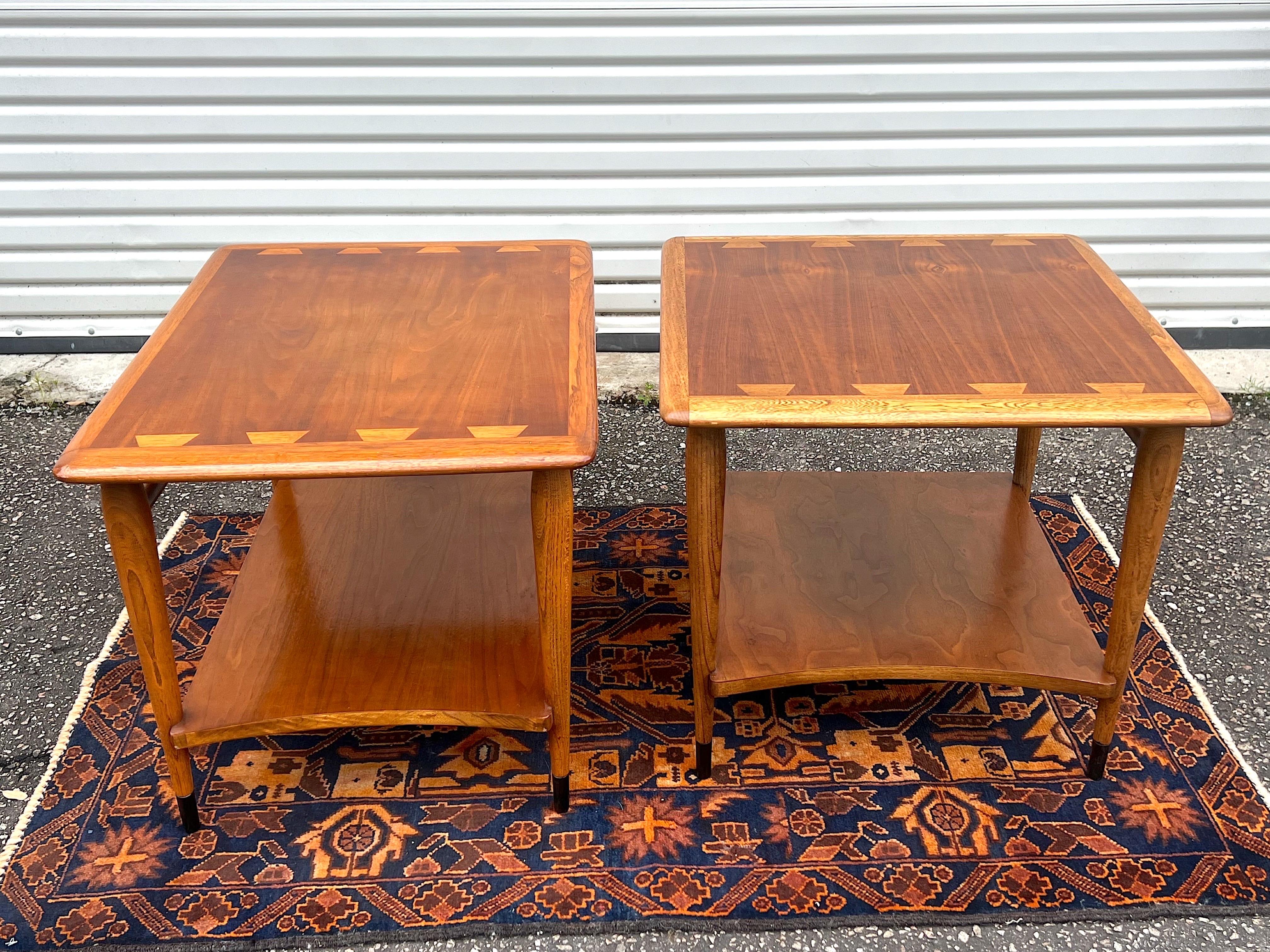 1960s Mid-Century Modern Lane Acclaim Side Tables, a Pair In Good Condition In Charleston, SC