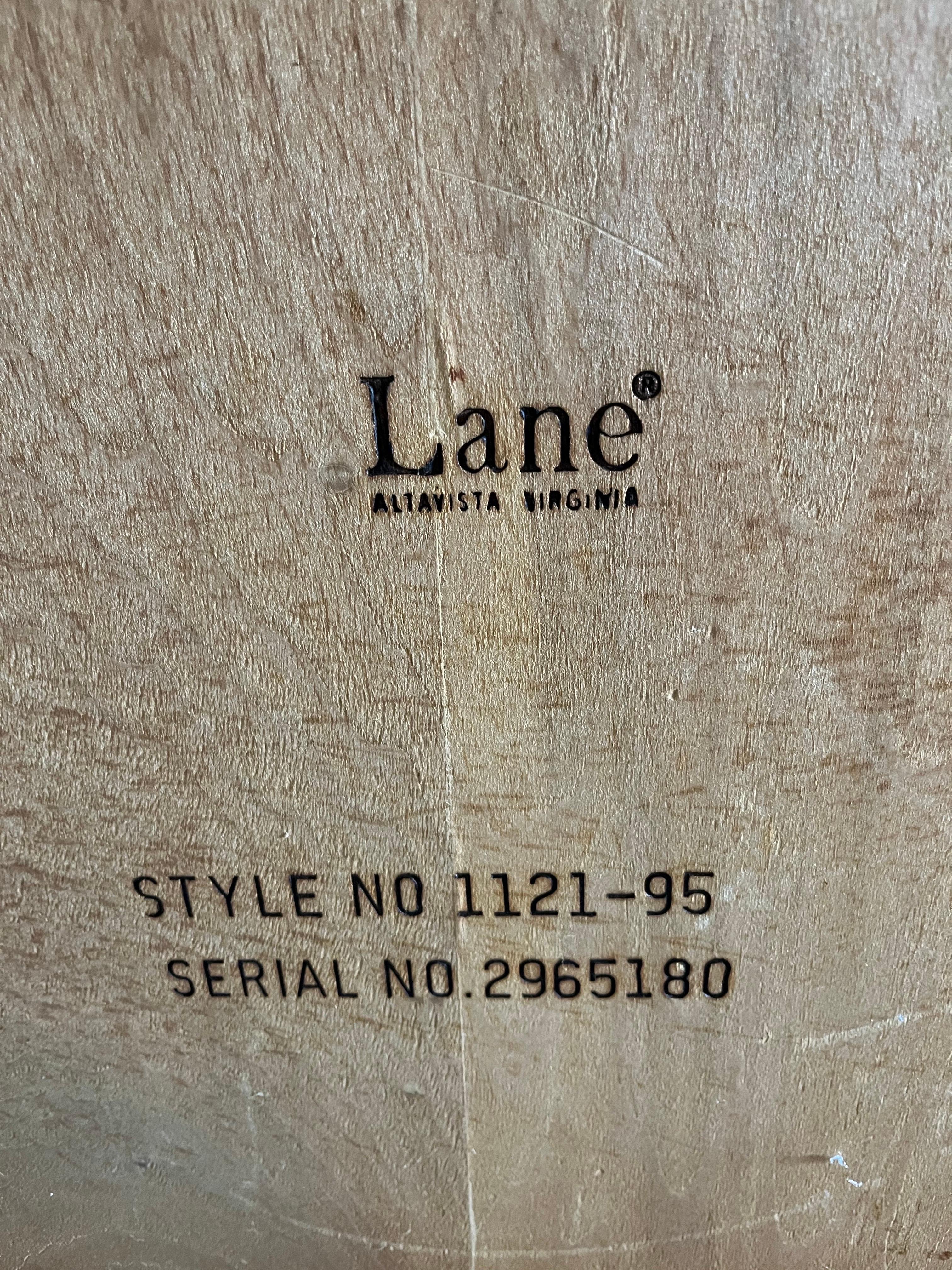 1960s Mid-Century Modern Lane Cube Side Table W/ Smoke Glass Top by Lane en vente 14