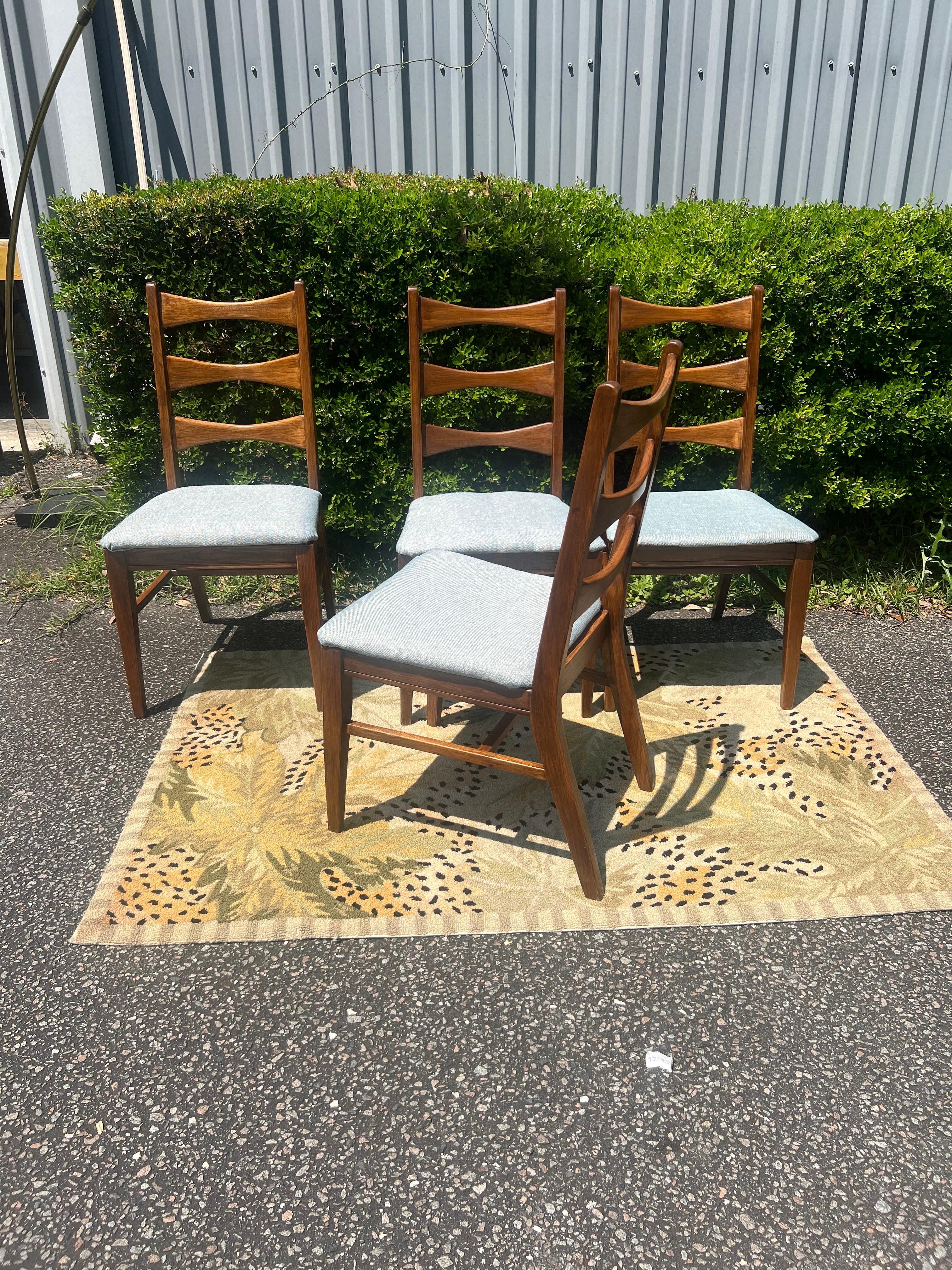 Mid-20th Century 1960s Mid-Century Modern Lane Rhythm Style Dining Chairs - Set of 4