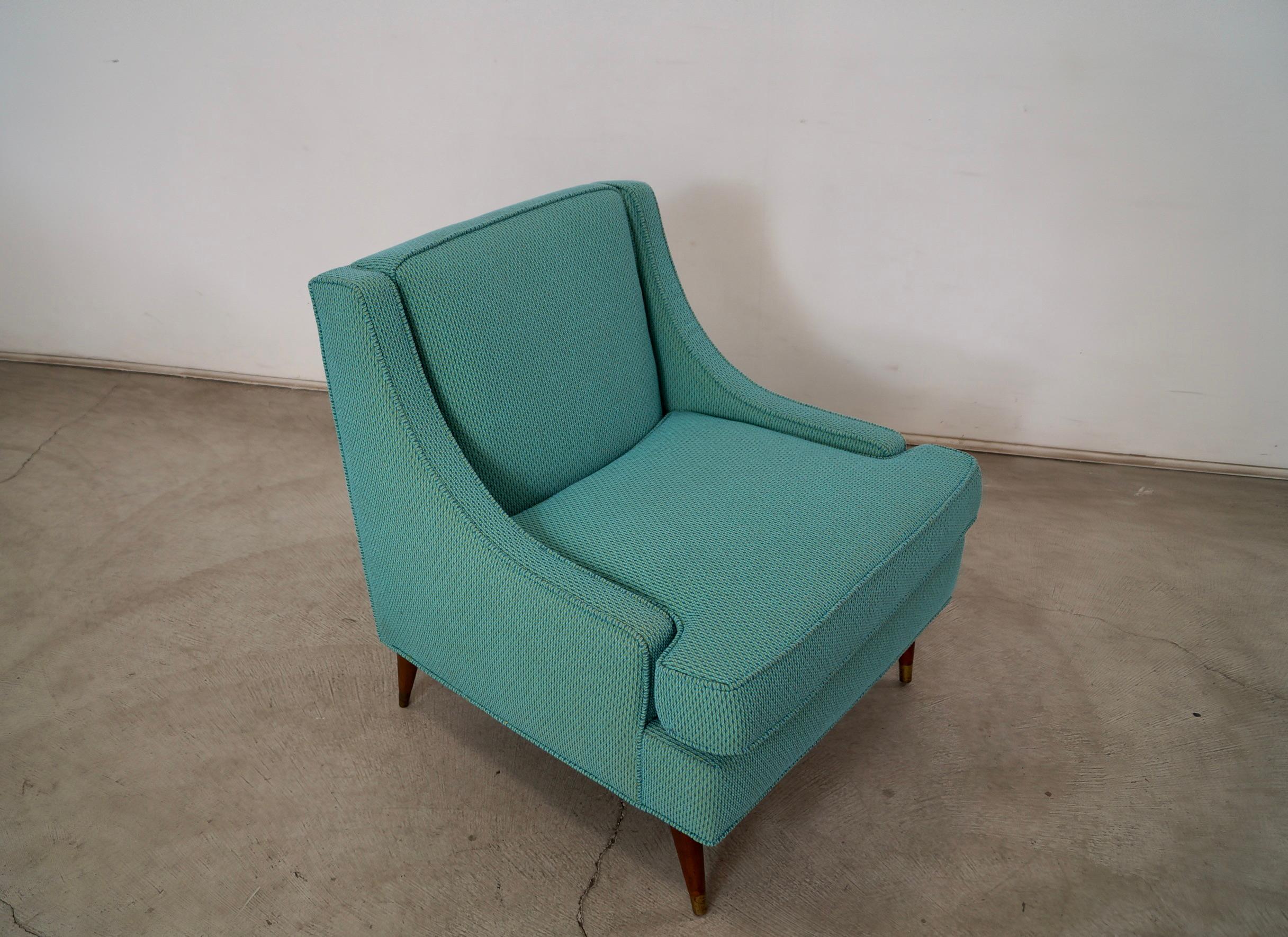 Fauteuil de salon mi-siècle moderne des années 1960 en tissu Knoll en vente 3