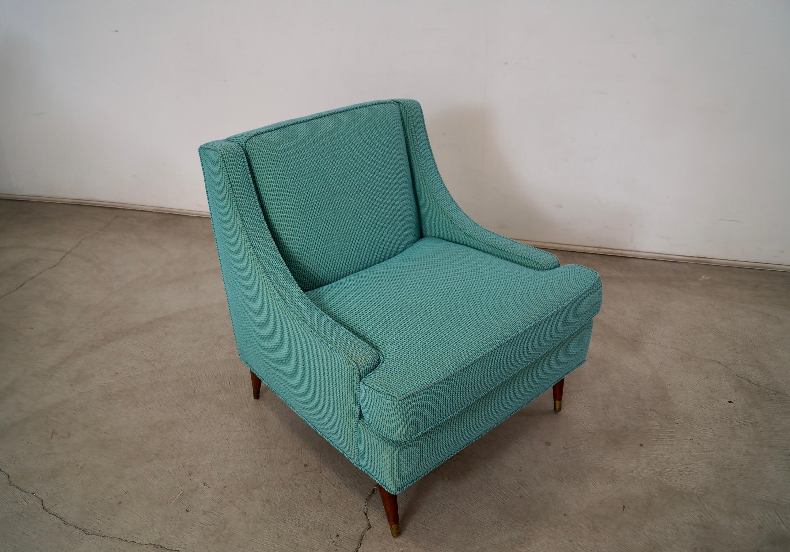 Fauteuil de salon mi-siècle moderne des années 1960 en tissu Knoll en vente 4