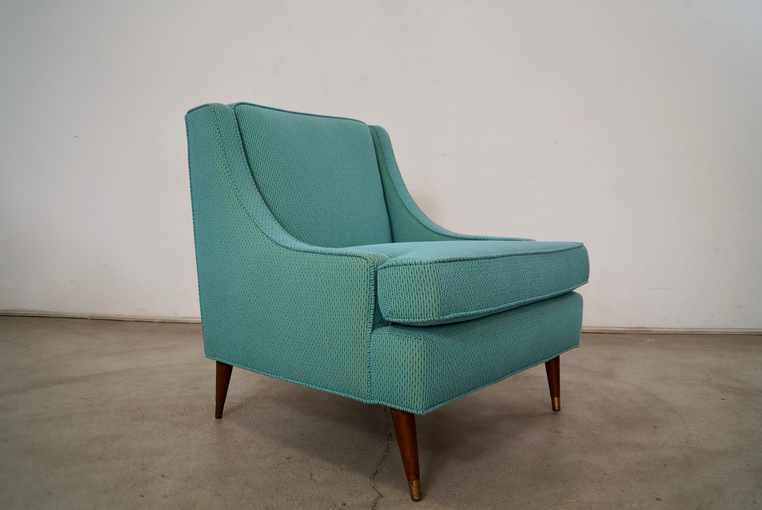 Fauteuil de salon mi-siècle moderne des années 1960 en tissu Knoll en vente 5