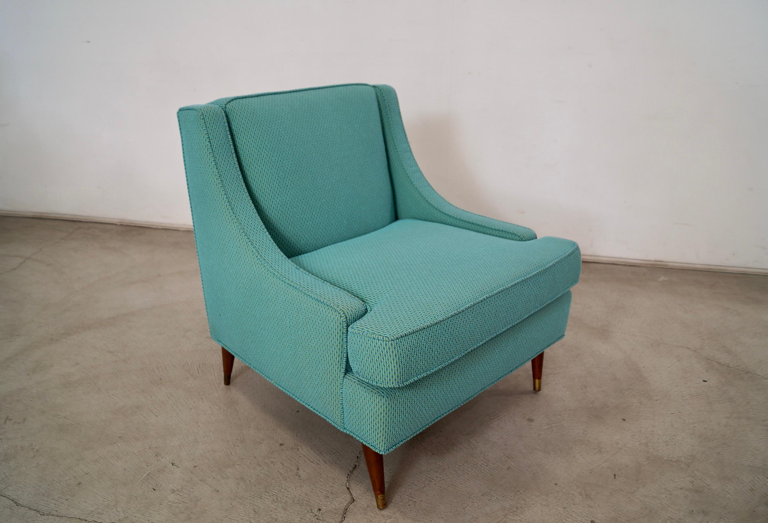 Fauteuil de salon mi-siècle moderne des années 1960 en tissu Knoll en vente 6