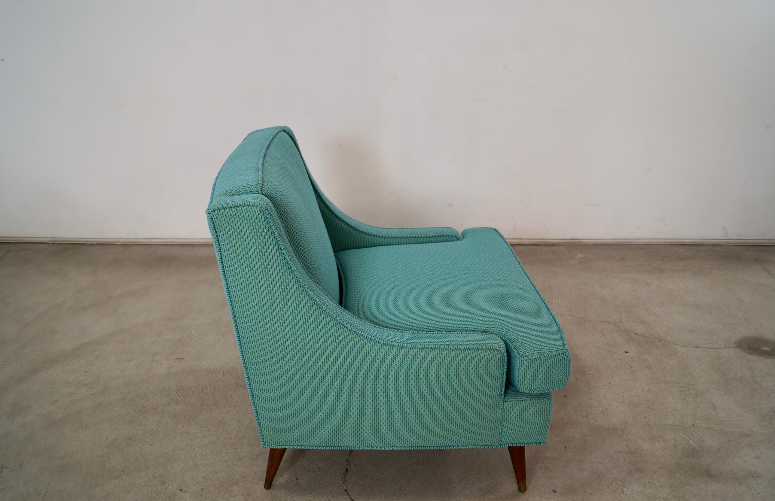 Fauteuil de salon mi-siècle moderne des années 1960 en tissu Knoll en vente 7
