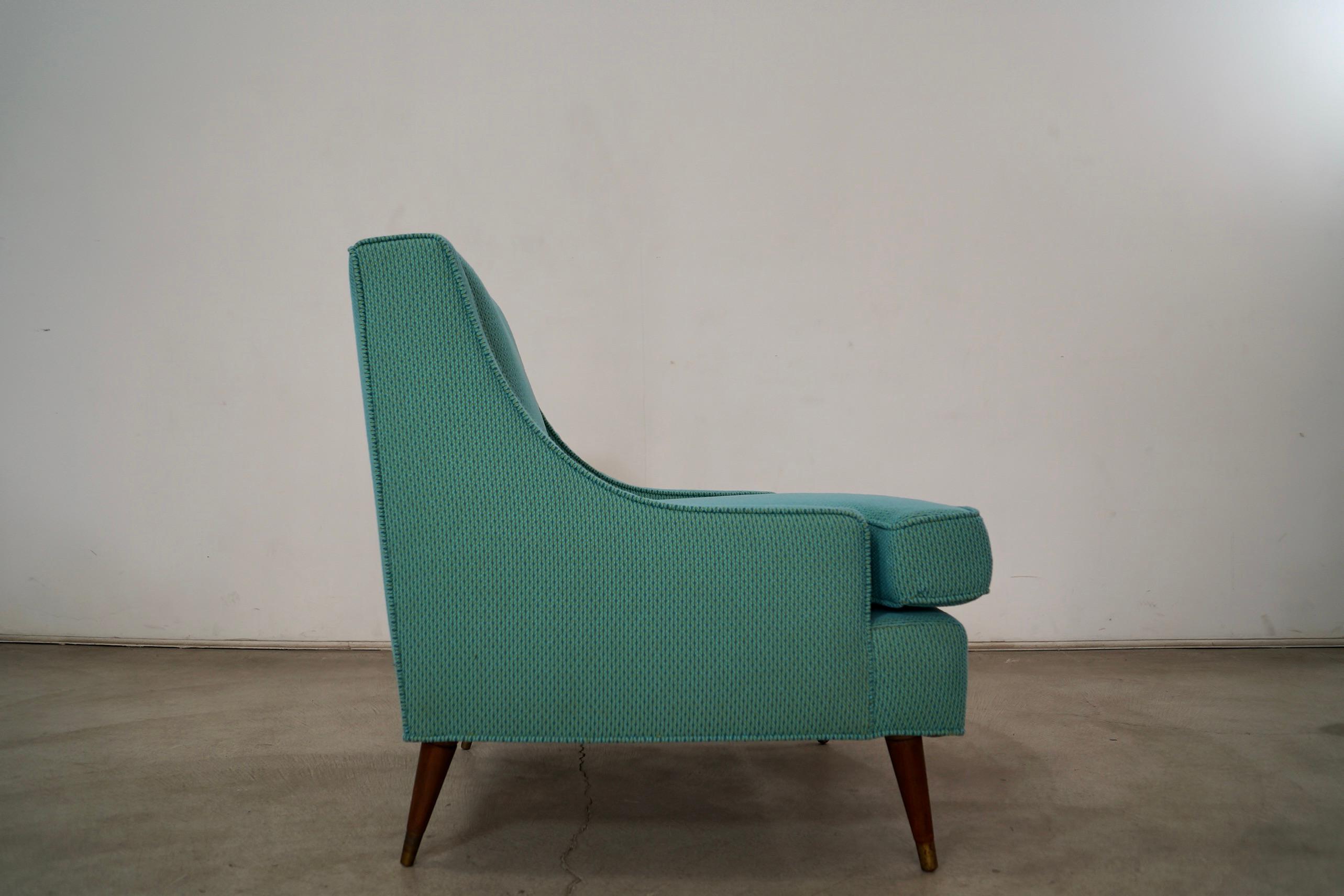 Fauteuil de salon mi-siècle moderne des années 1960 en tissu Knoll en vente 8