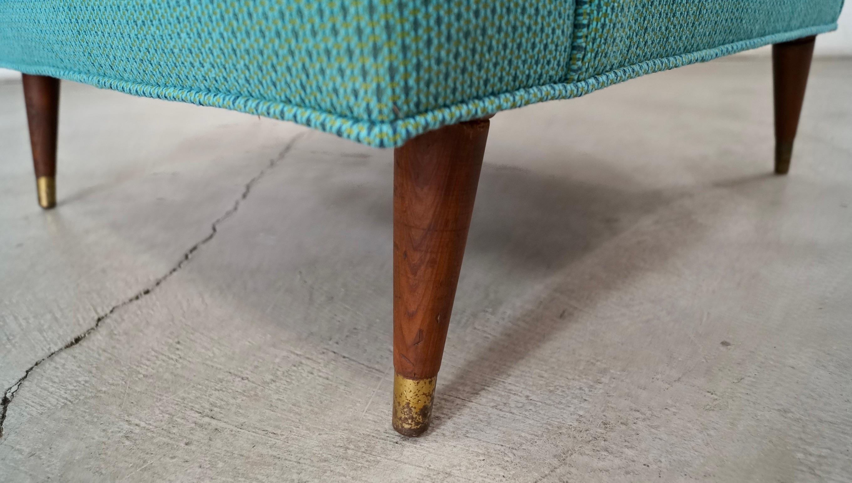 Fauteuil de salon mi-siècle moderne des années 1960 en tissu Knoll en vente 11