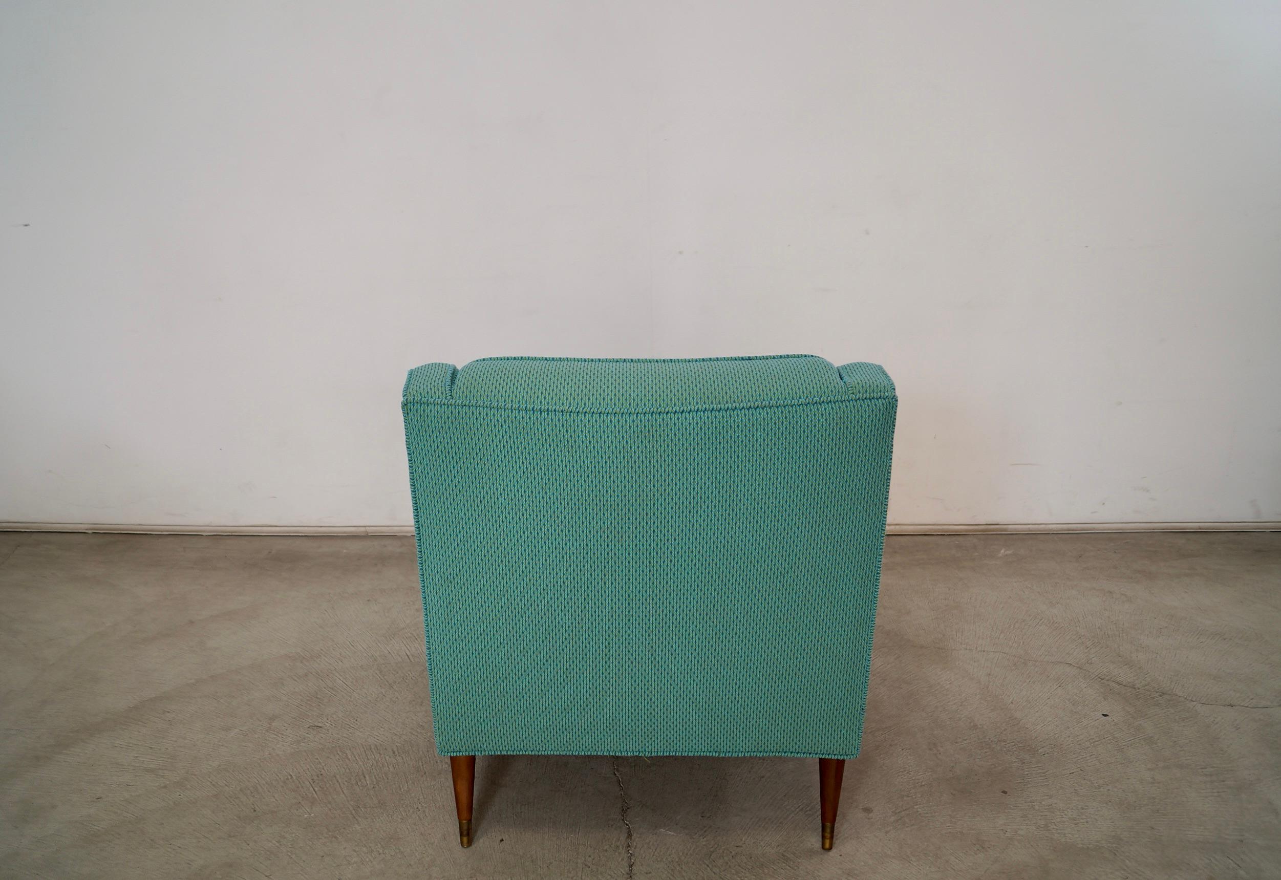 Fauteuil de salon mi-siècle moderne des années 1960 en tissu Knoll en vente 1