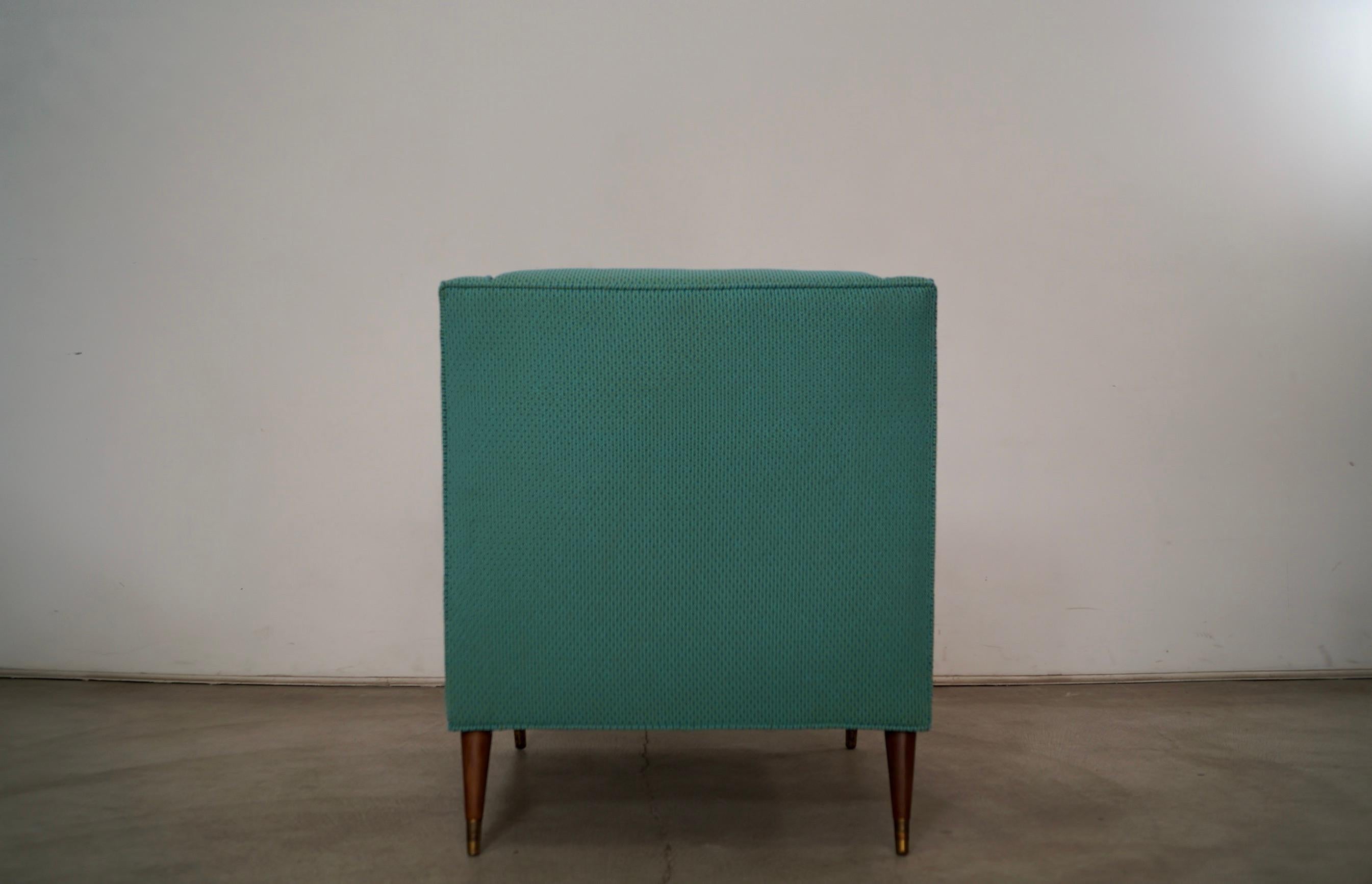 Fauteuil de salon mi-siècle moderne des années 1960 en tissu Knoll en vente 2