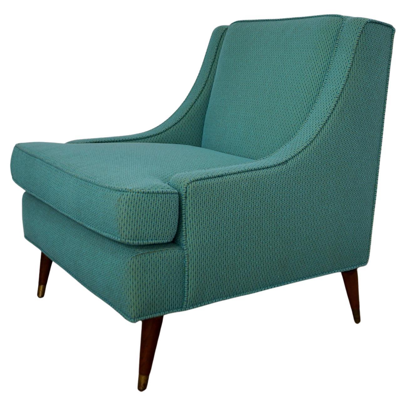 1960's Mid-Century Modern Lounge Chair in Knoll Fabric
