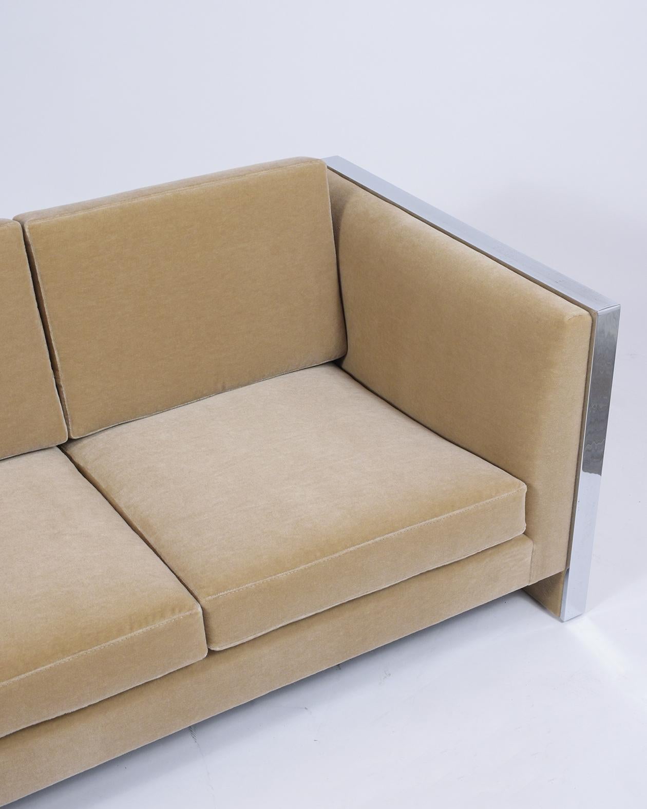 Fabric Vintage Mid-Century Modern Loveseat