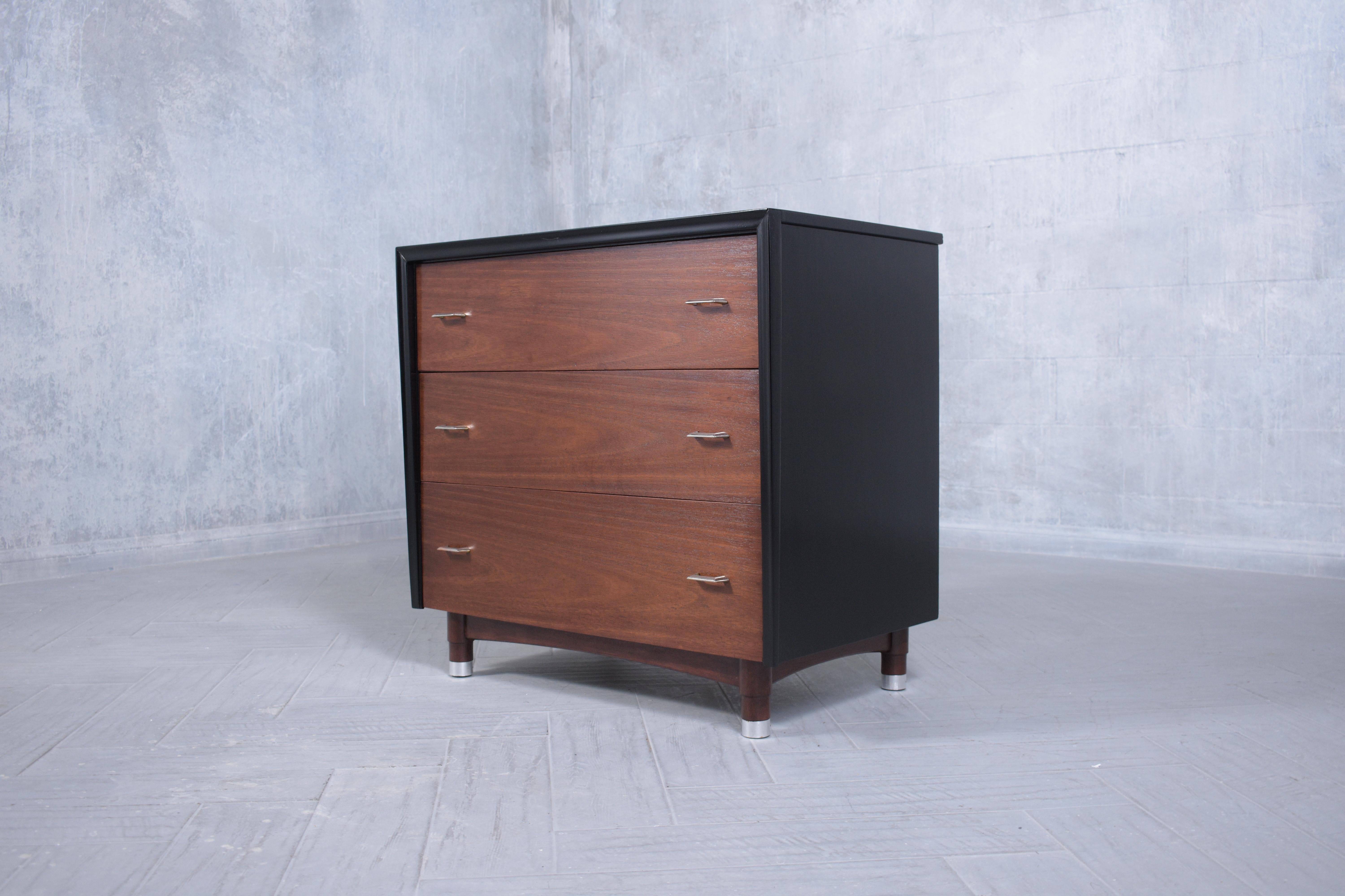 Hand-Crafted Restored Vintage 1960s Mid-Century Modern Mahogany Dresser