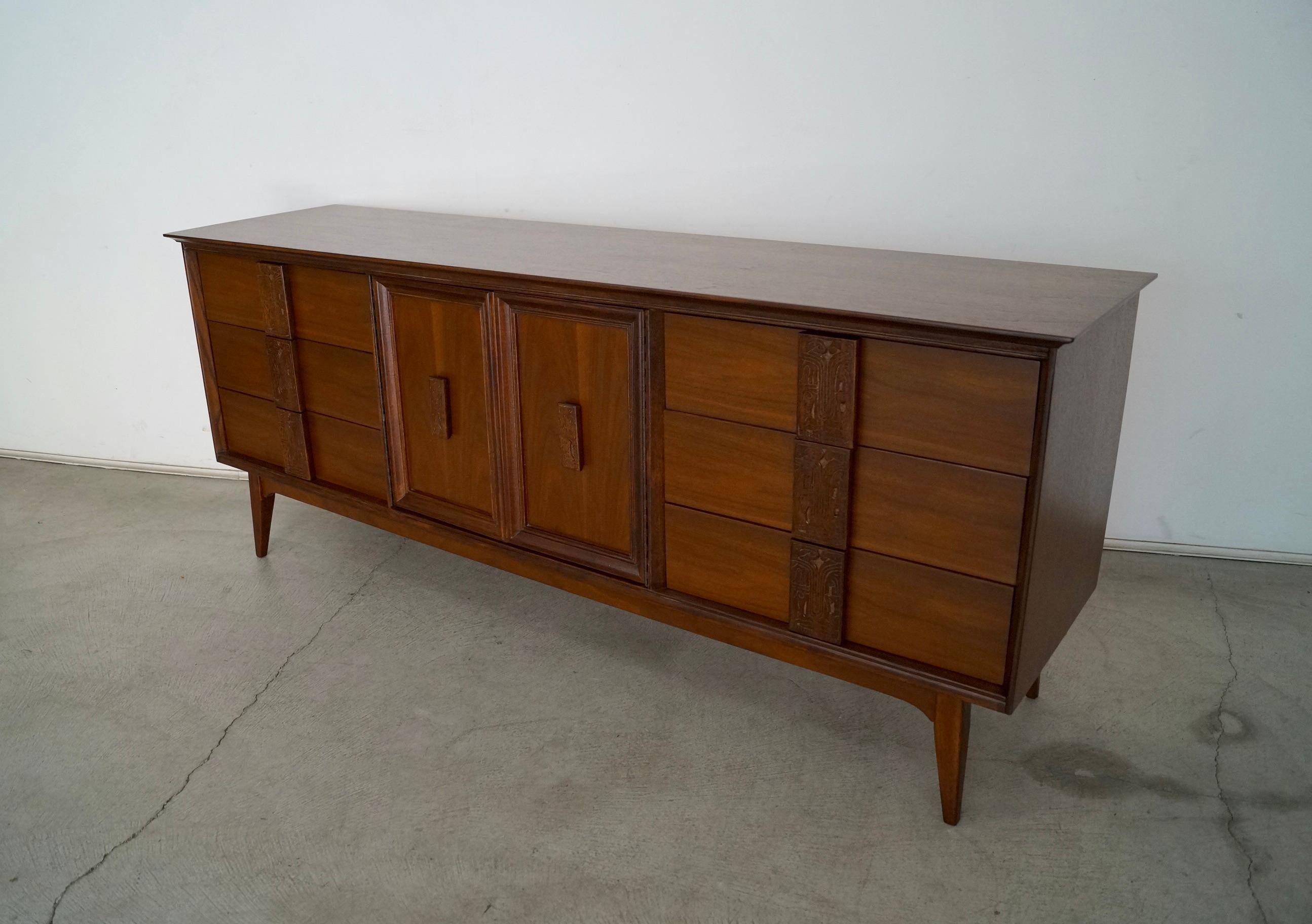 Mid-20th Century 1960s Mid-Century Modern Mayan Revival Dresser For Sale