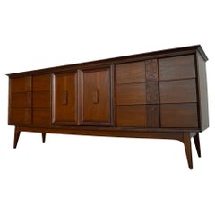 1960s Mid-Century Modern Mayan Revival Dresser