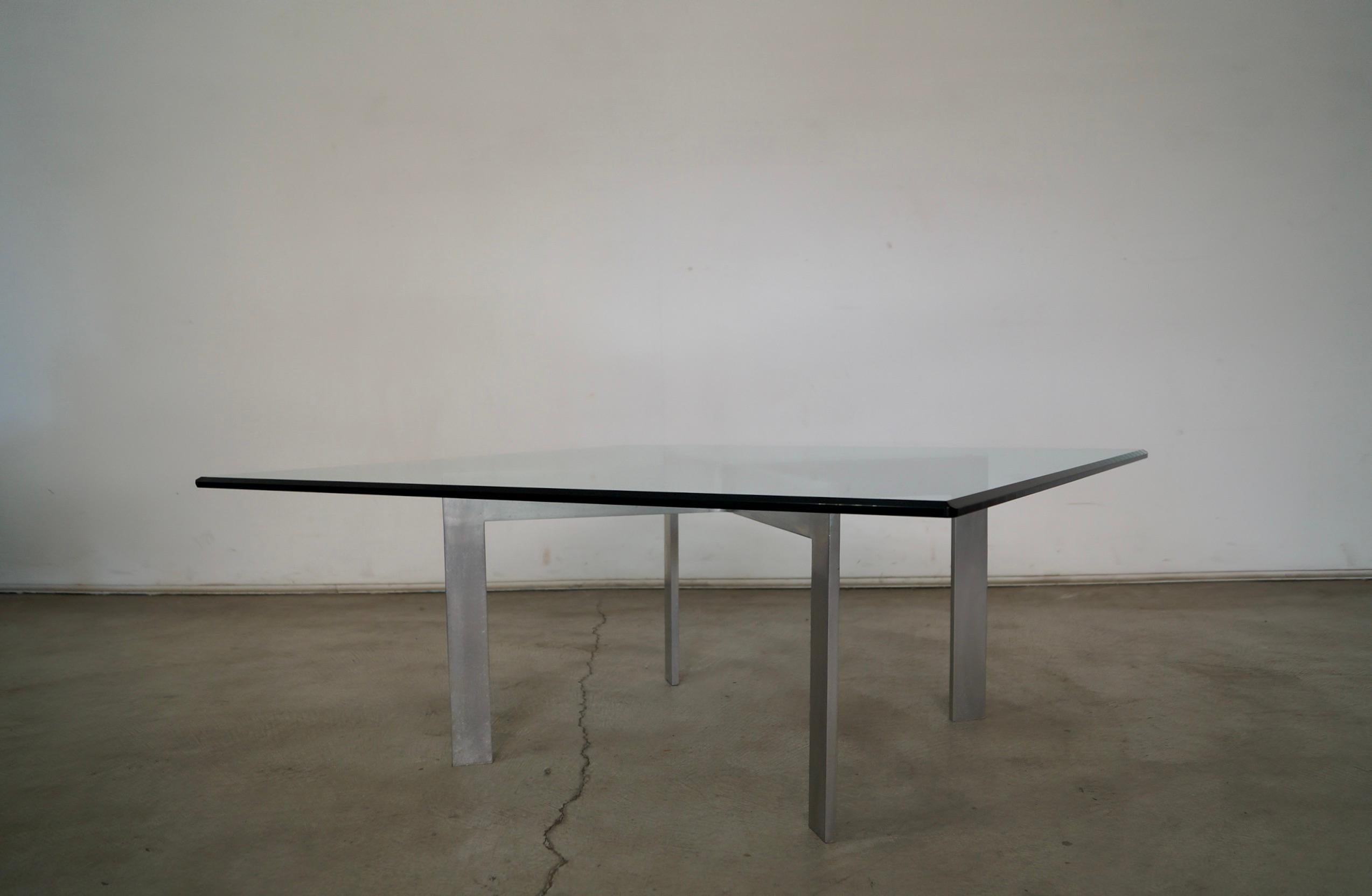 Milieu du XXe siècle Table basse moderne mi-siècle Mies Van Der Rohe des années 1960 en vente