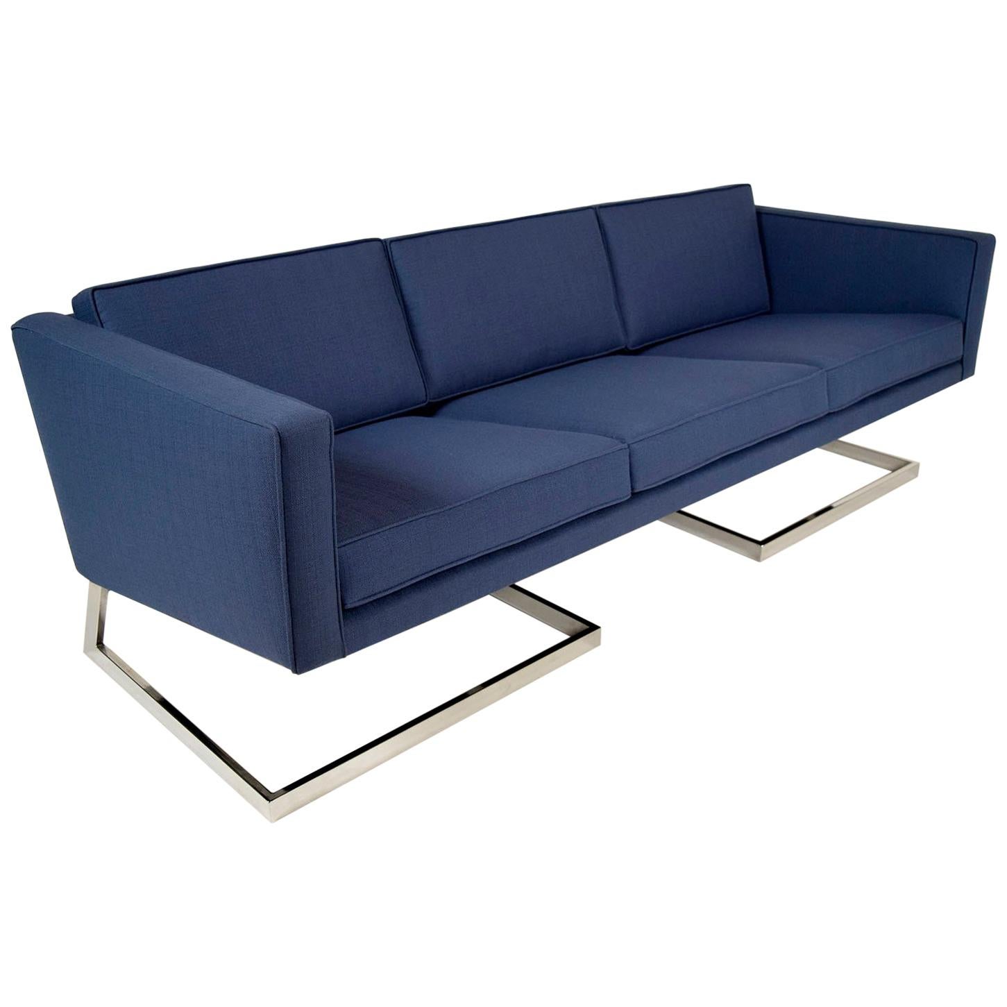 Mid-Century Milo Baughman Style Sofa