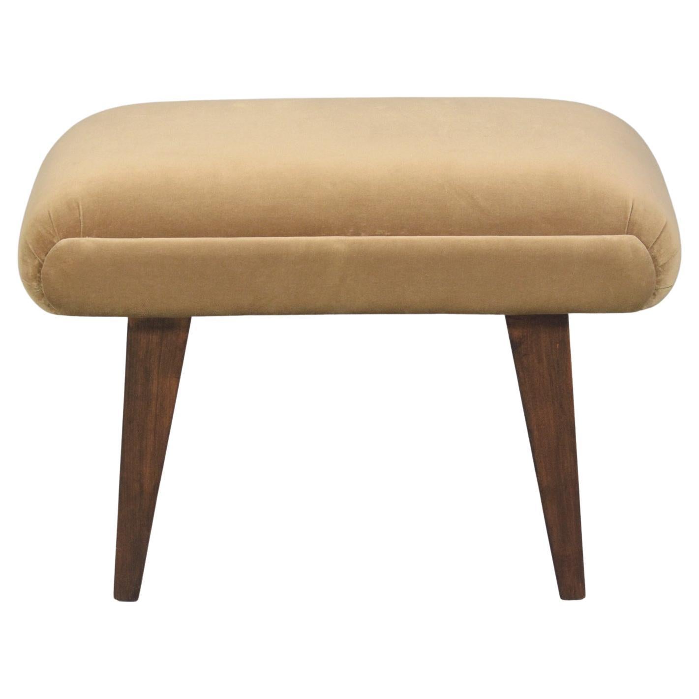 Rediscover the 1960s charm with our Mid-Century Modern Stool, a piece that beautifully encapsulates vintage elegance and exceptional craftsmanship. Handcrafted from durable wood, this stool has been lovingly restored by our expert in-house team,