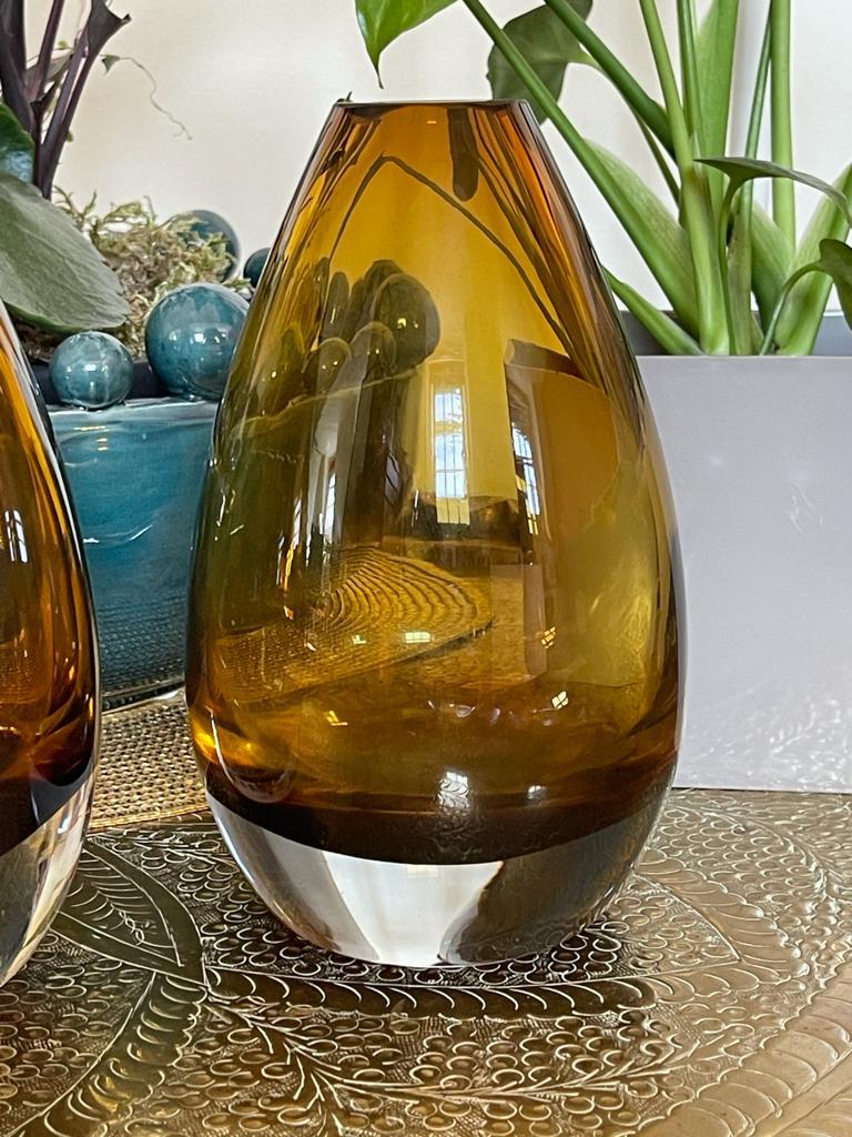 1960's Mid-Century Modern Murano Glass Vases, Set of Two 3
