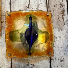 1960s Mid-Century Modern Murano Glass Wall or Ceiling Lights by Tony Zuccheri