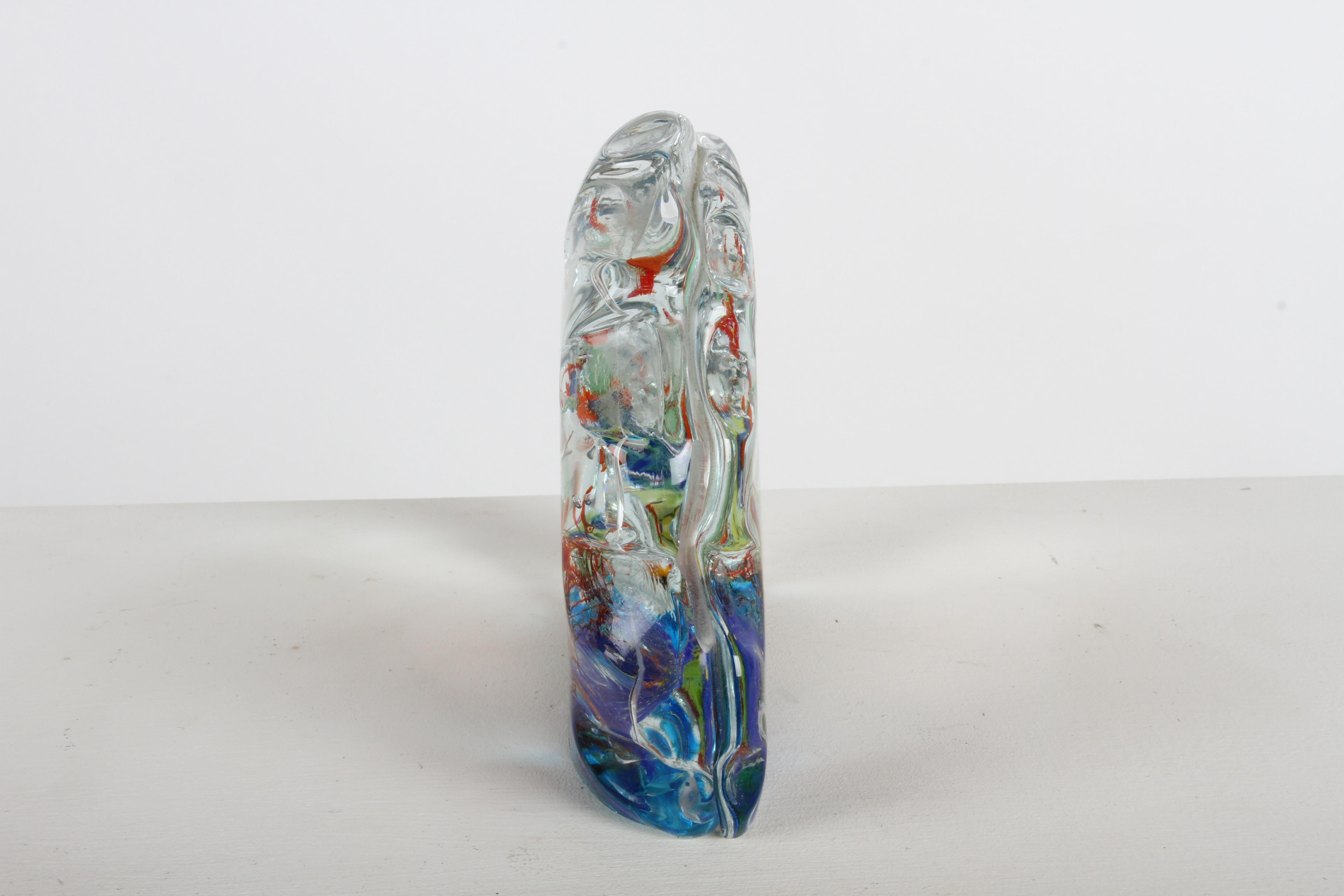 1960 Mid- Century Modern - Murano Italia - Scultura di pesce d'acquario in vetro in vendita 5