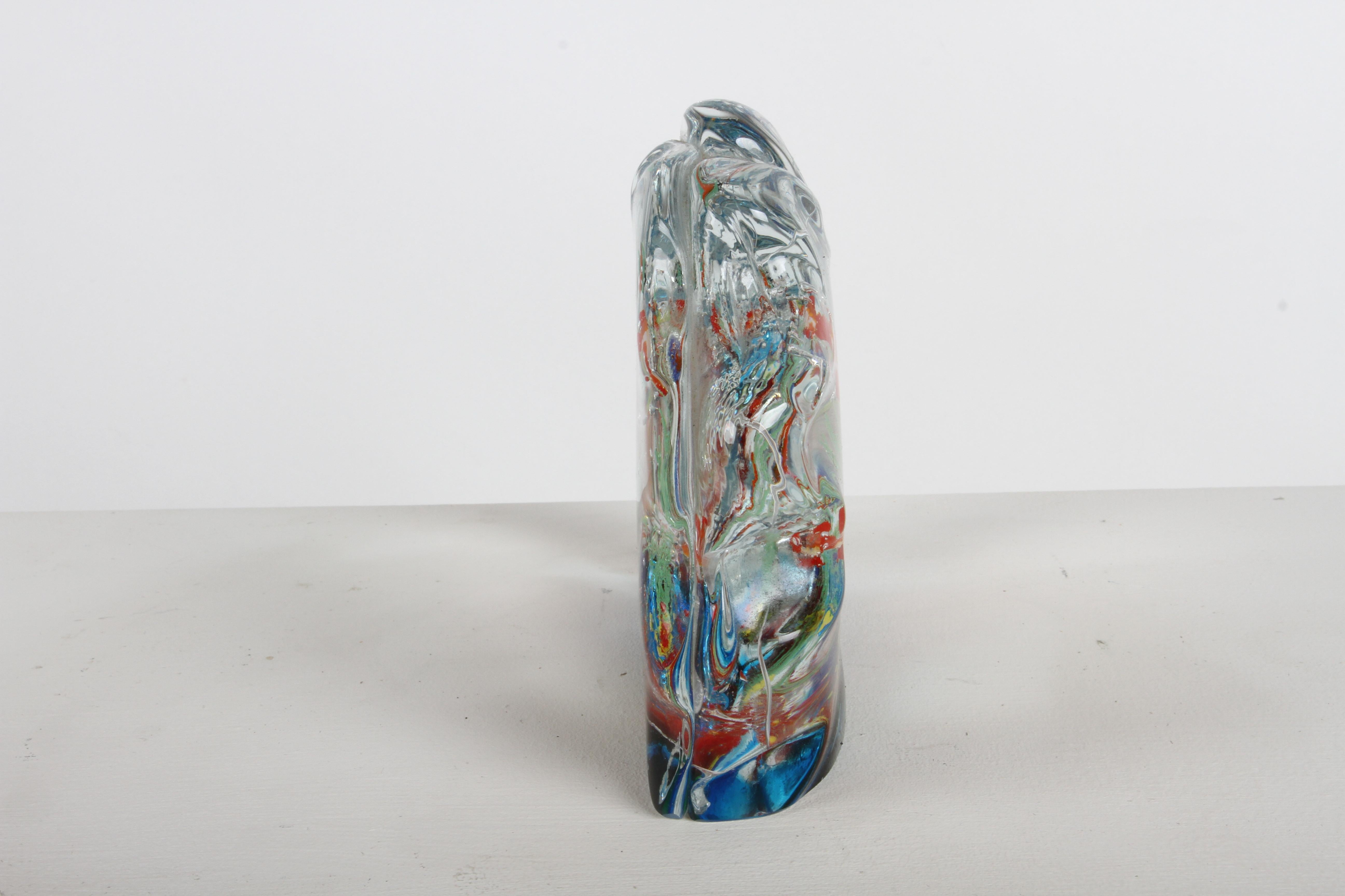 1960 Mid- Century Modern - Murano Italia - Scultura di pesce d'acquario in vetro in vendita 1