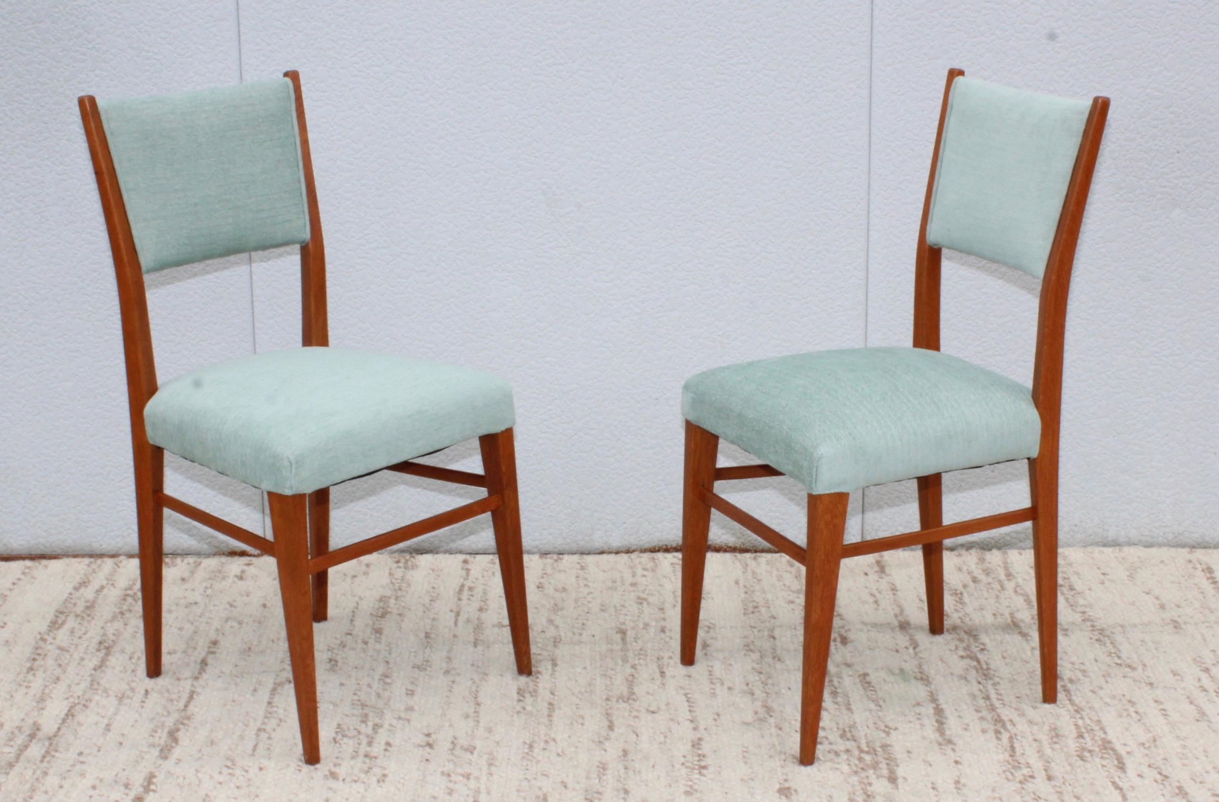 1960's Mid-Century Modern Oak Italian Dining Chairs 5