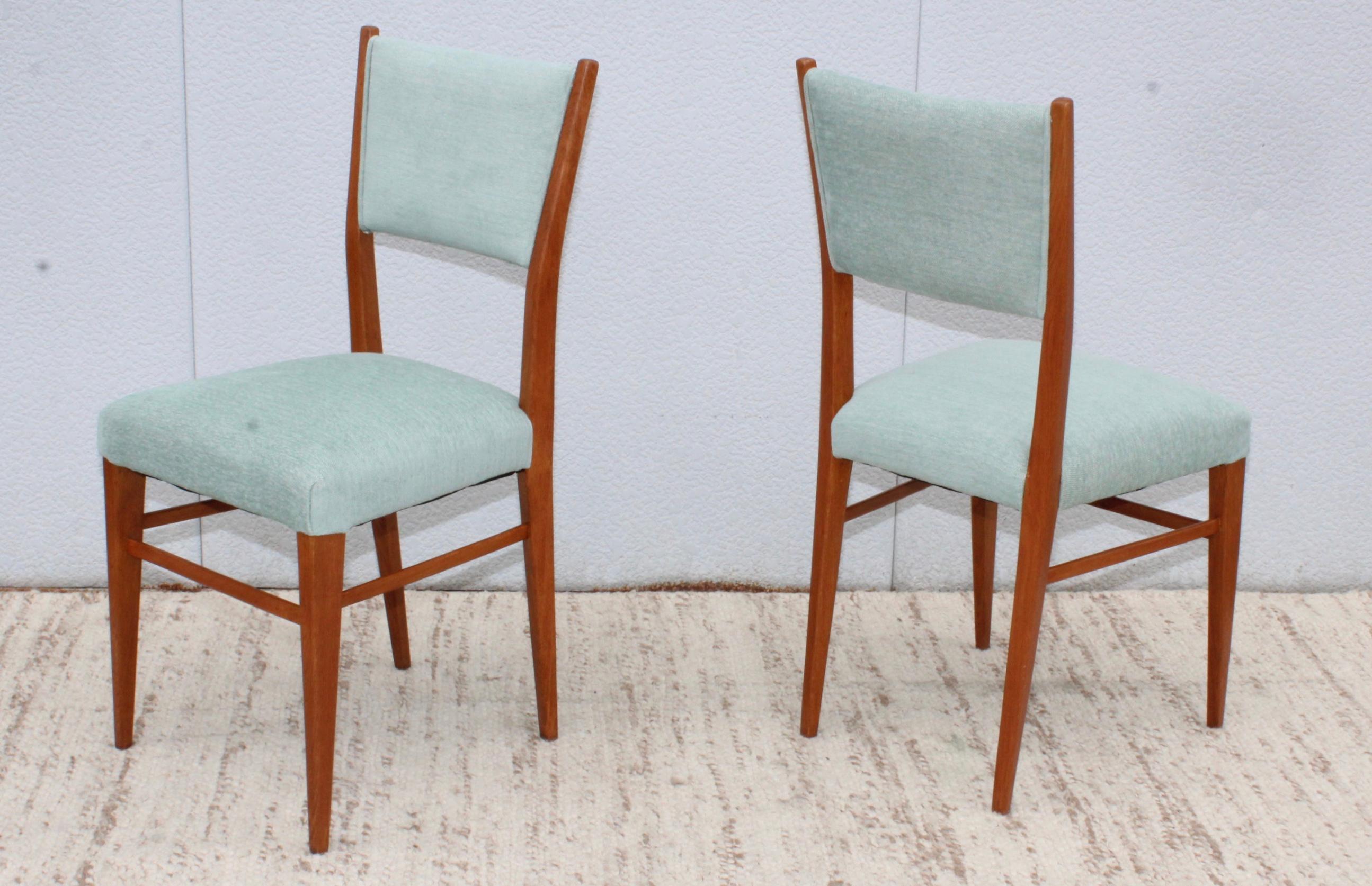 1960's Mid-Century Modern Oak Italian Dining Chairs 7