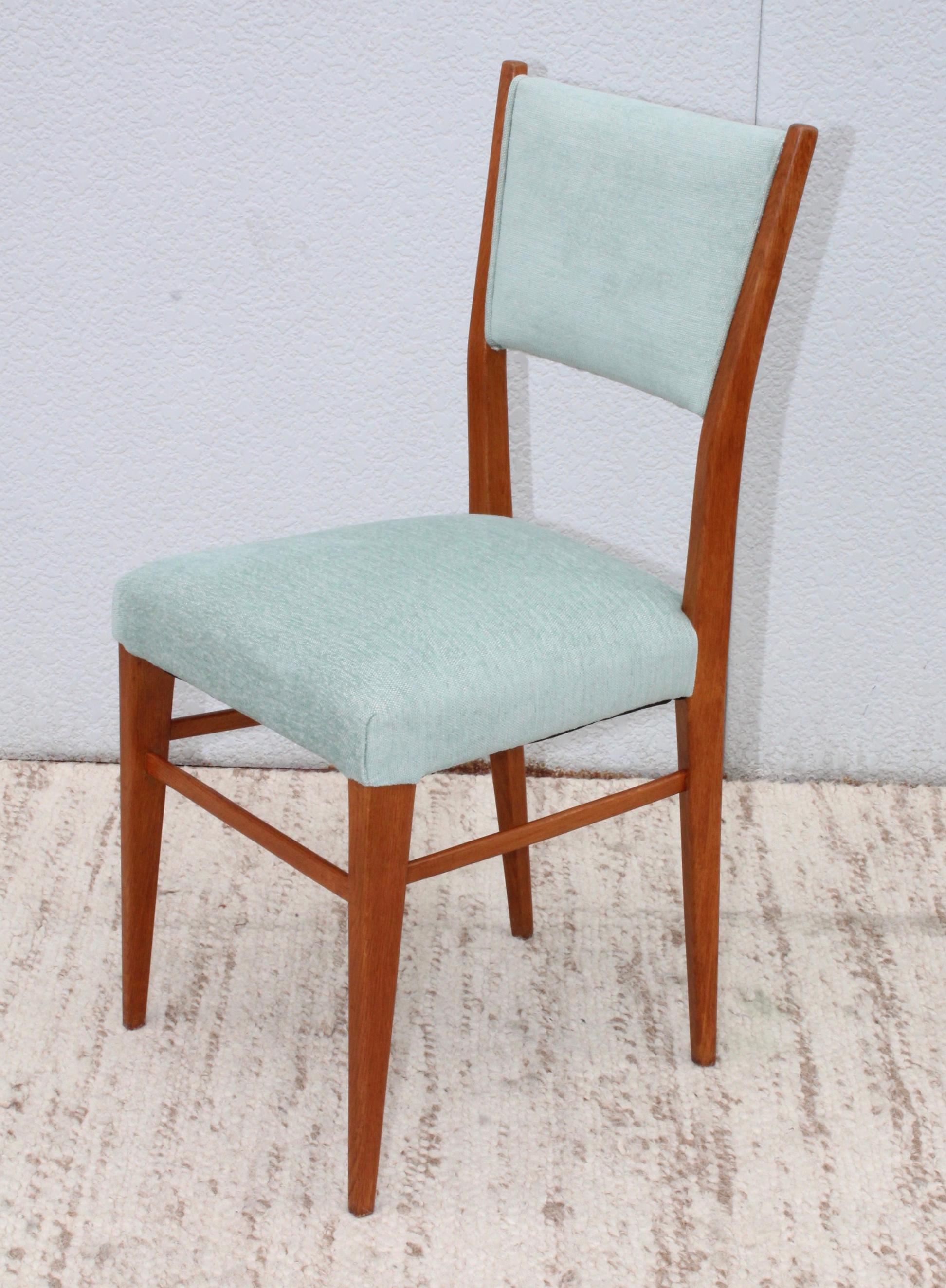 1960's Mid-Century Modern Oak Italian Dining Chairs 10