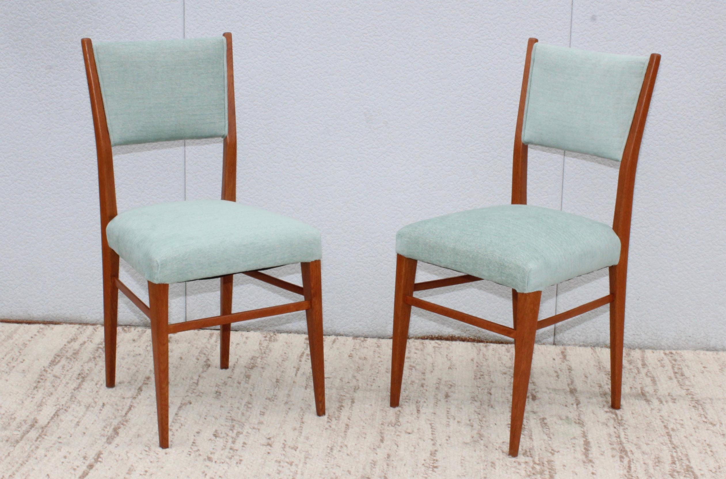 1960's Mid-Century Modern Oak Italian Dining Chairs 3