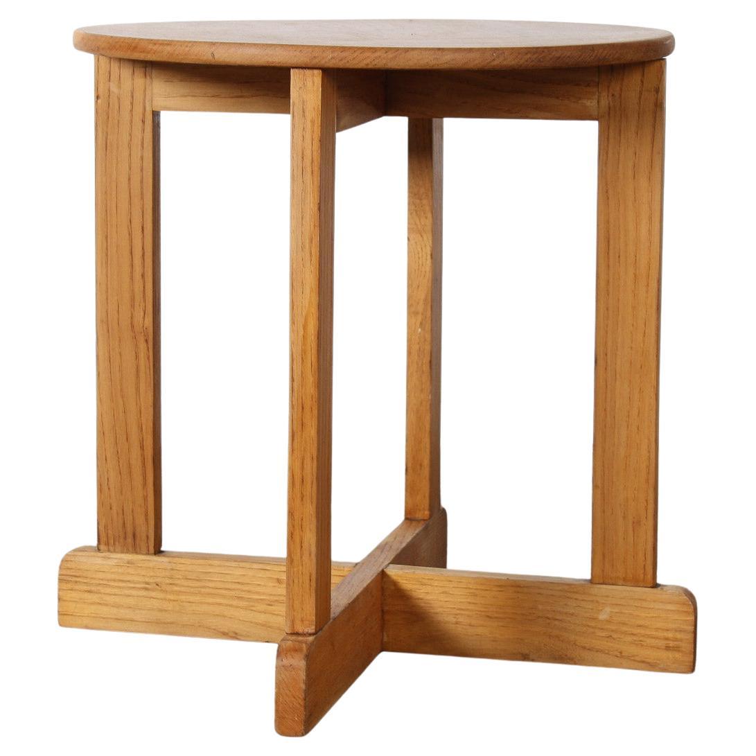 1960s Mid-Century Modern Occasional Side Table in Solid Ash