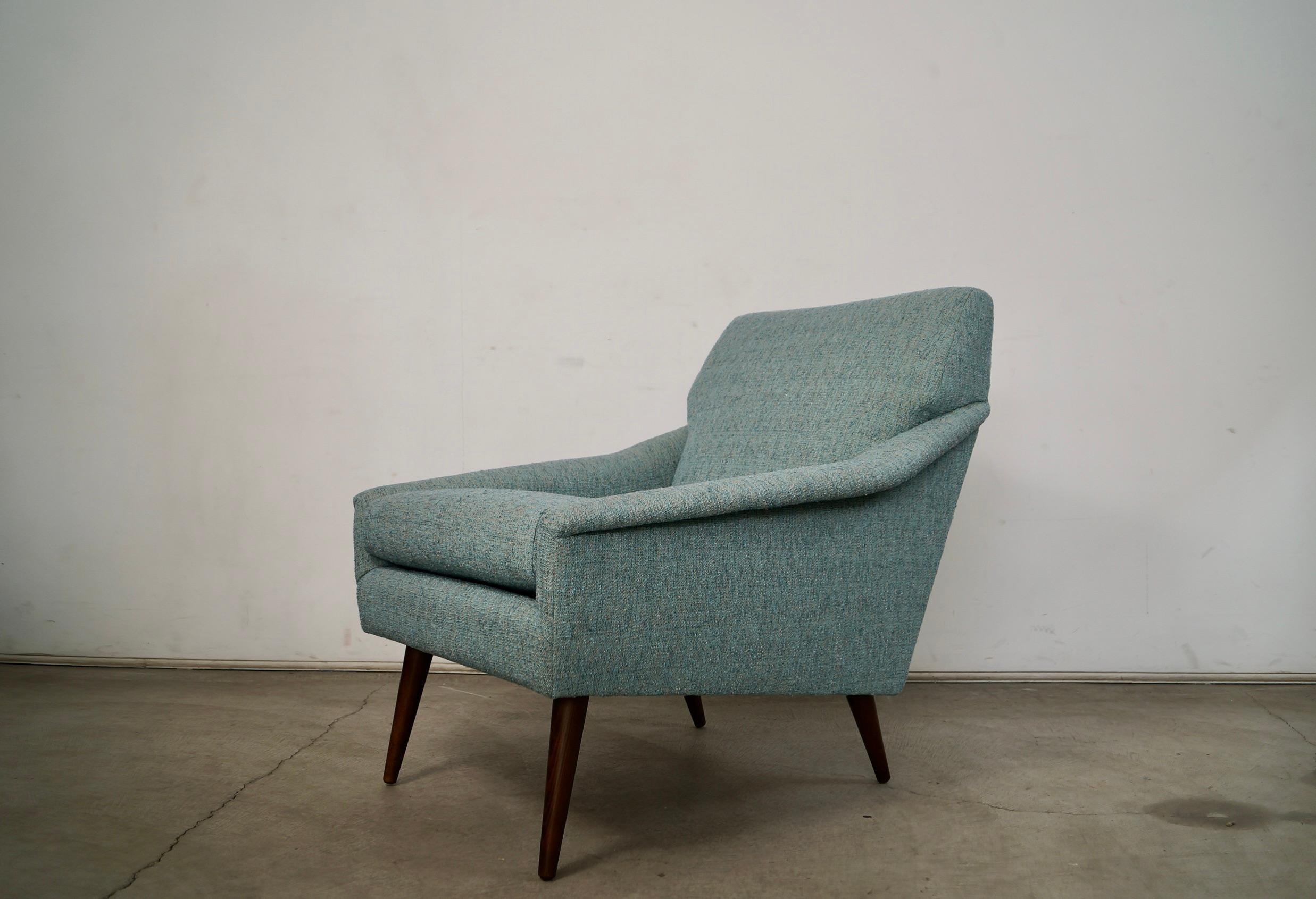 Silla de salón estilo Paul McCobb de mediados de siglo de 1960 Tela en venta