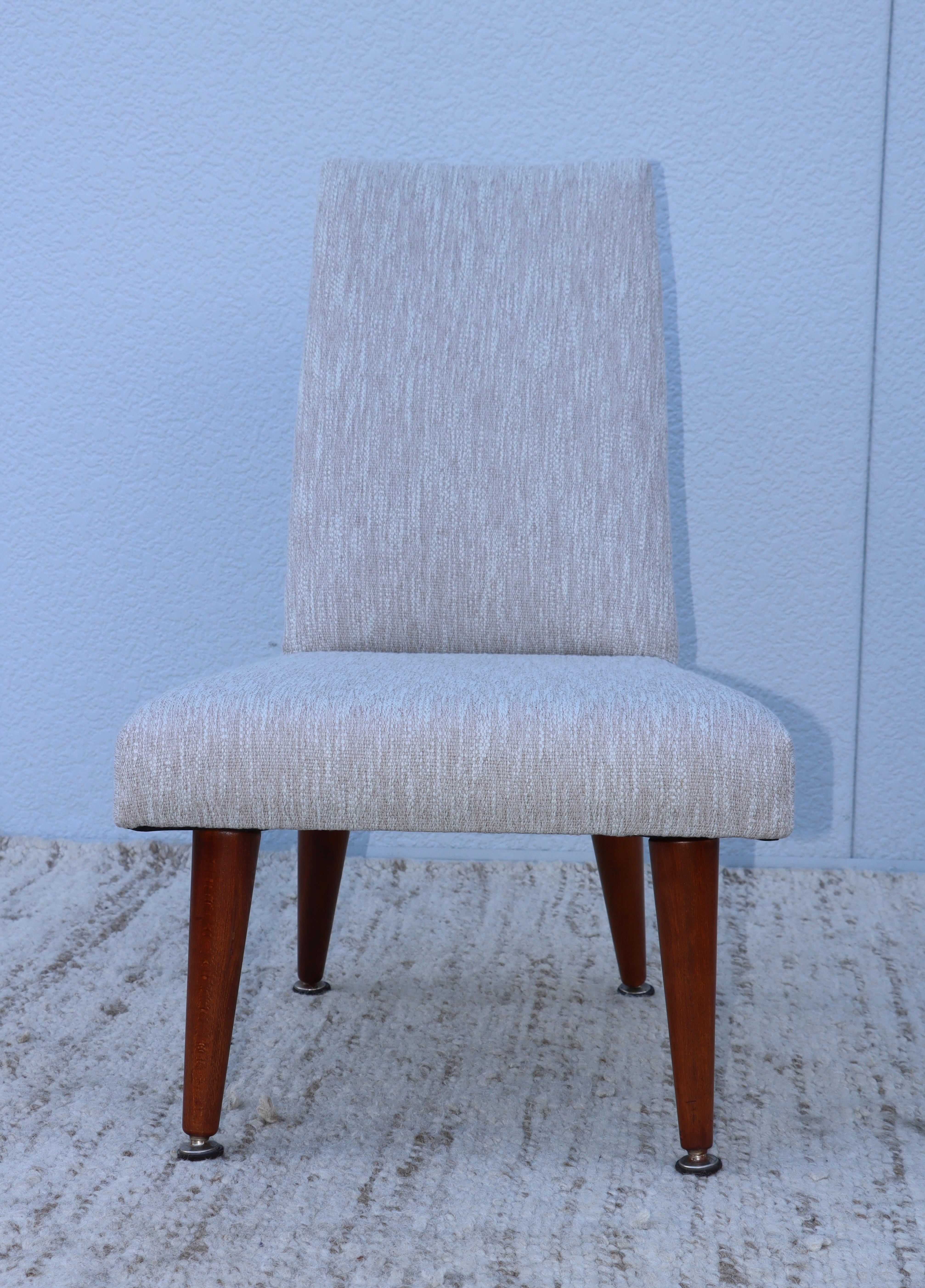 1960's Mid-Century Modern Petite Slipper Chairs 2