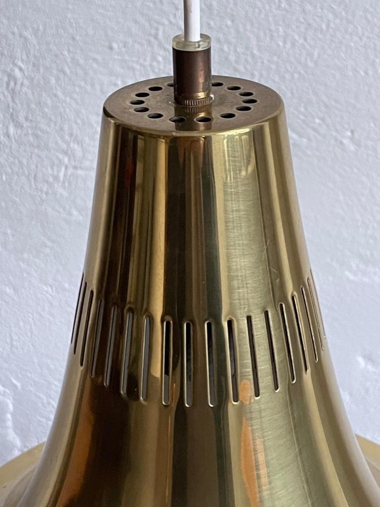 1960s Mid-Century Modern Polished Brass Pendant by Hans Agne Jakobsson Sweden For Sale 1