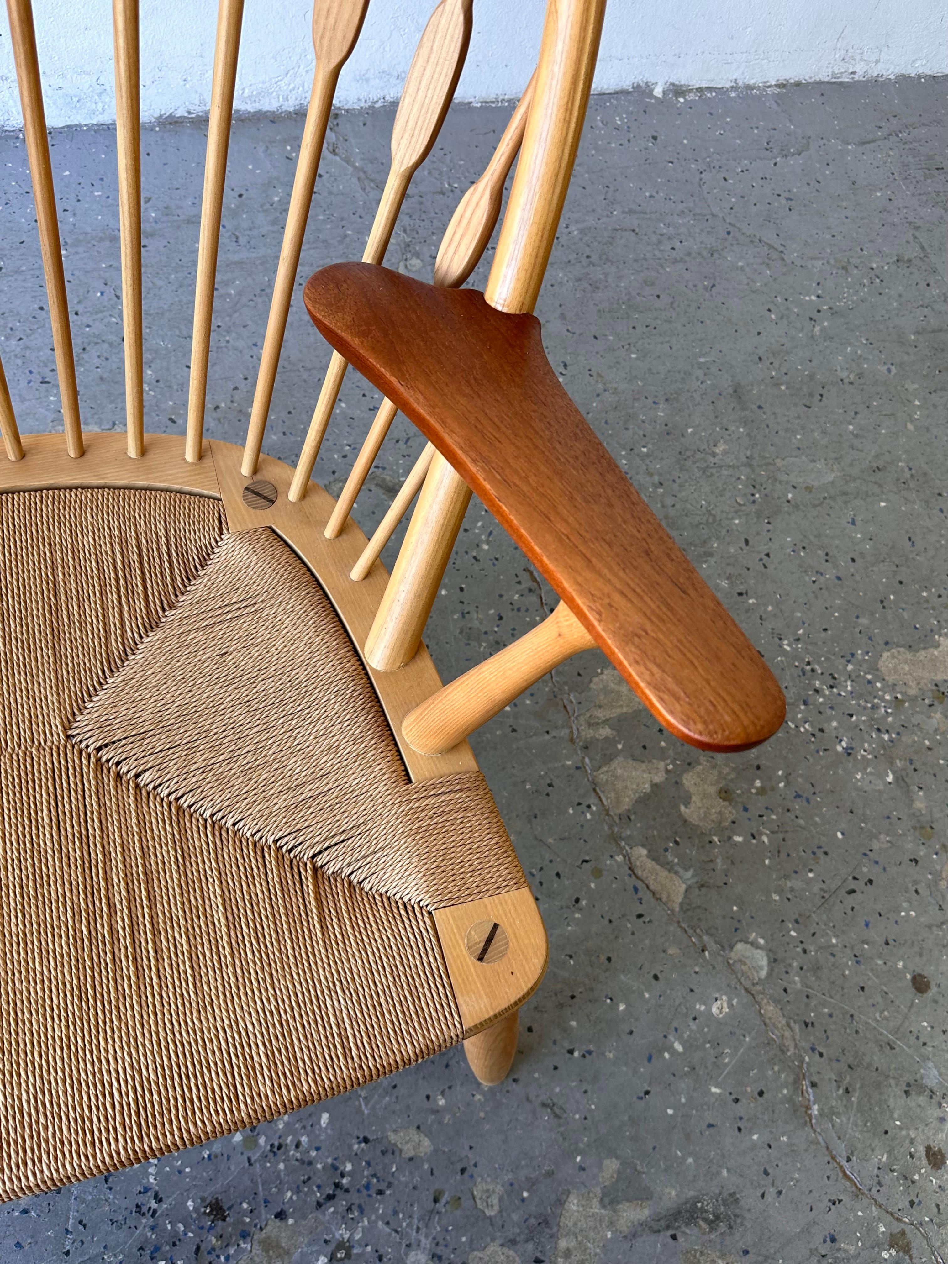 1960s Mid-Century Modern Pp550 Peacock Chair by Hans Wegner for Johannes Hans 5
