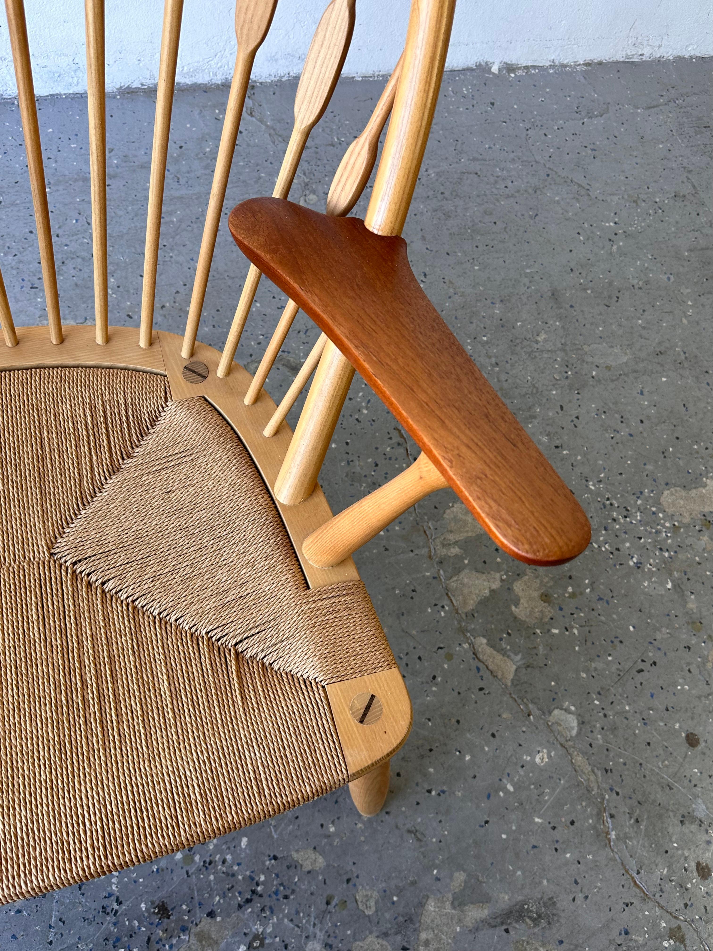 1960s Mid-Century Modern PP550 ‘ Peacock Chair by  Hans Wegner for Johannes Hans For Sale 8