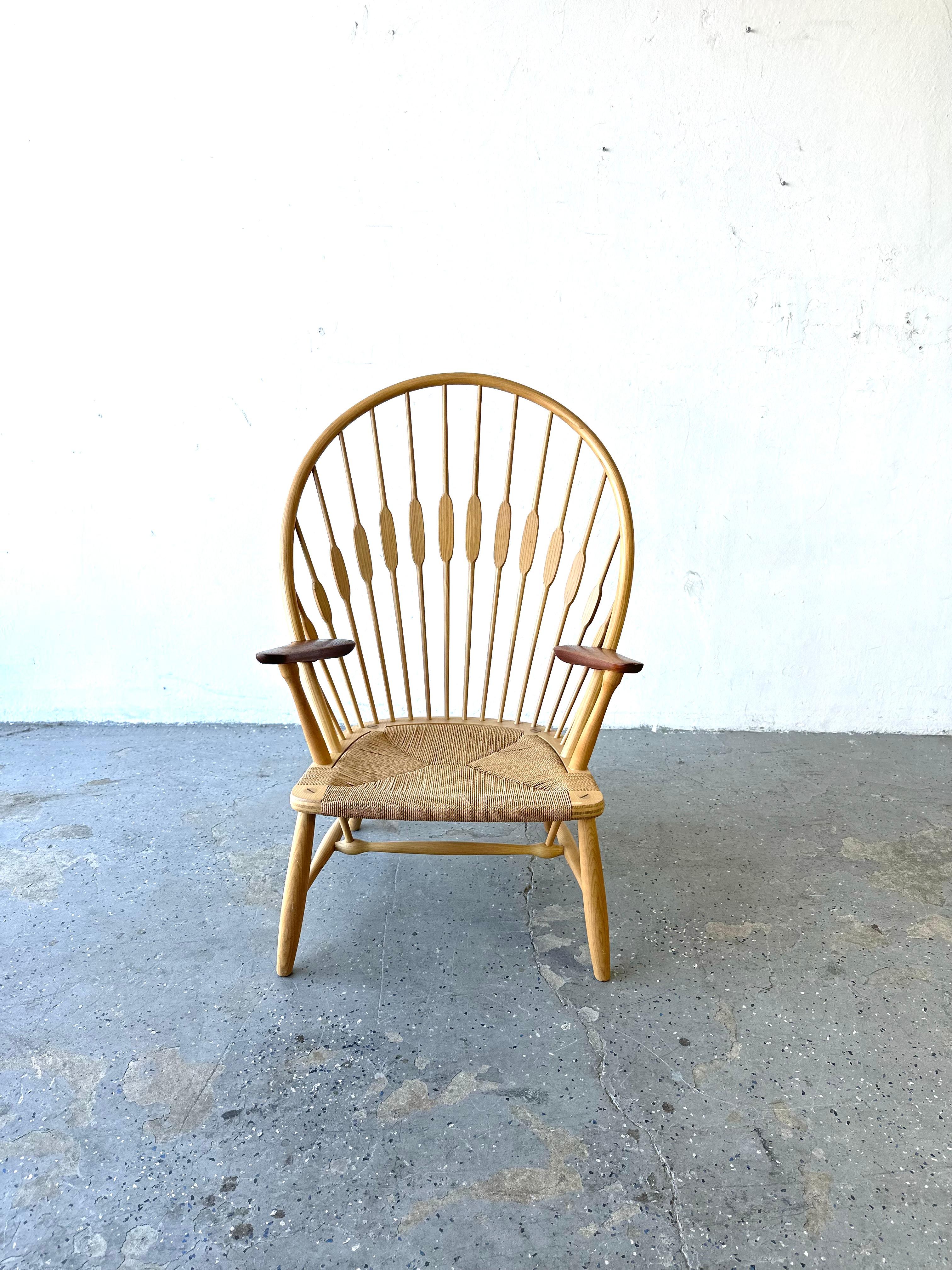 1960s Mid-Century Modern Pp550 Peacock Chair by Hans Wegner for Johannes Hans 3