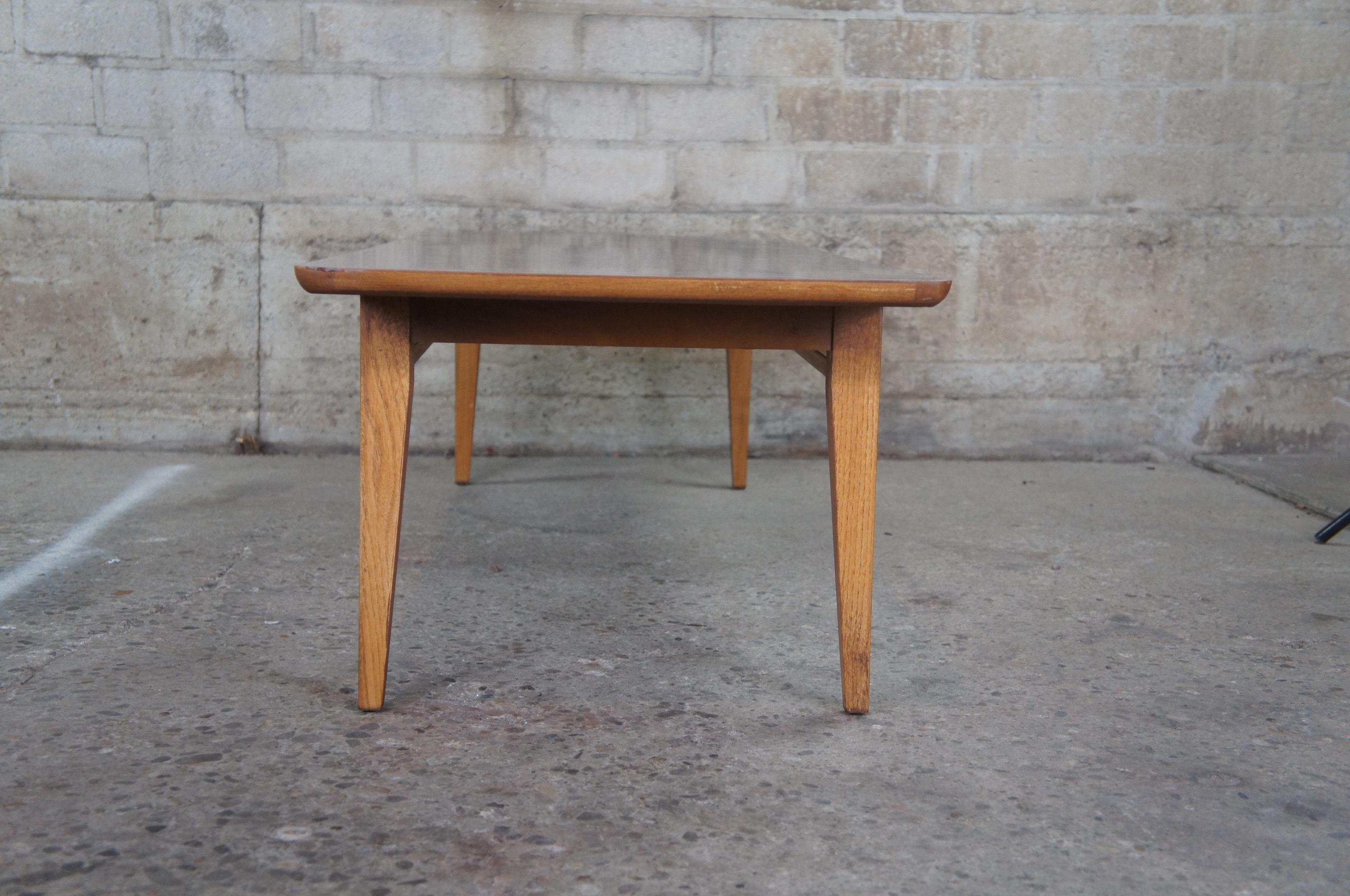 1960s Mid-Century Modern Rectangular Lane Coffee Cocktail Table Danish MCM 1