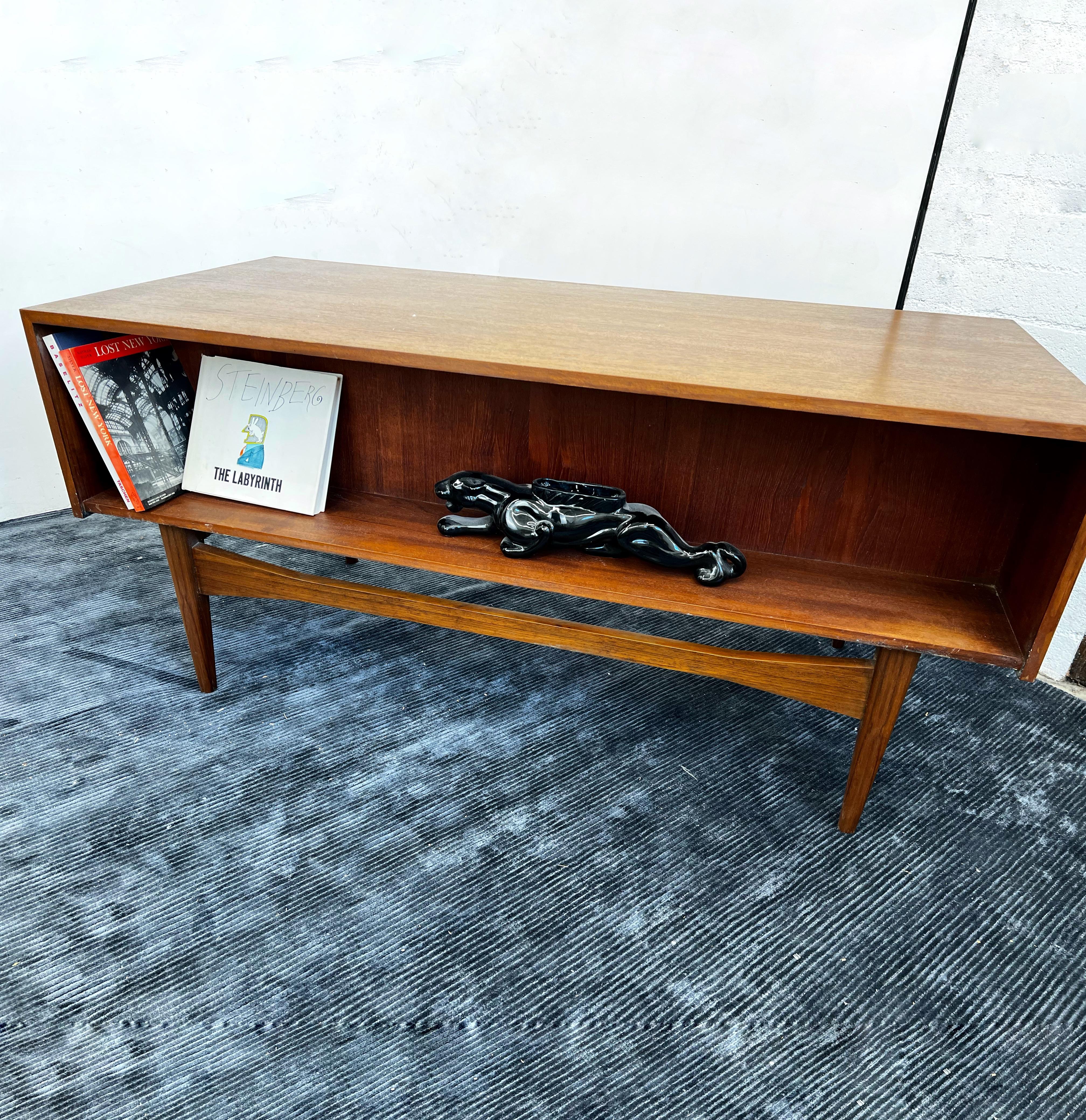 European 1960’s Mid-Century Modern Scandinavian Executive Teak Desk