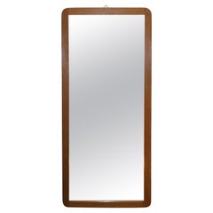 1960s Mid-Century Modern Scandinavian Teak Wall Mirror