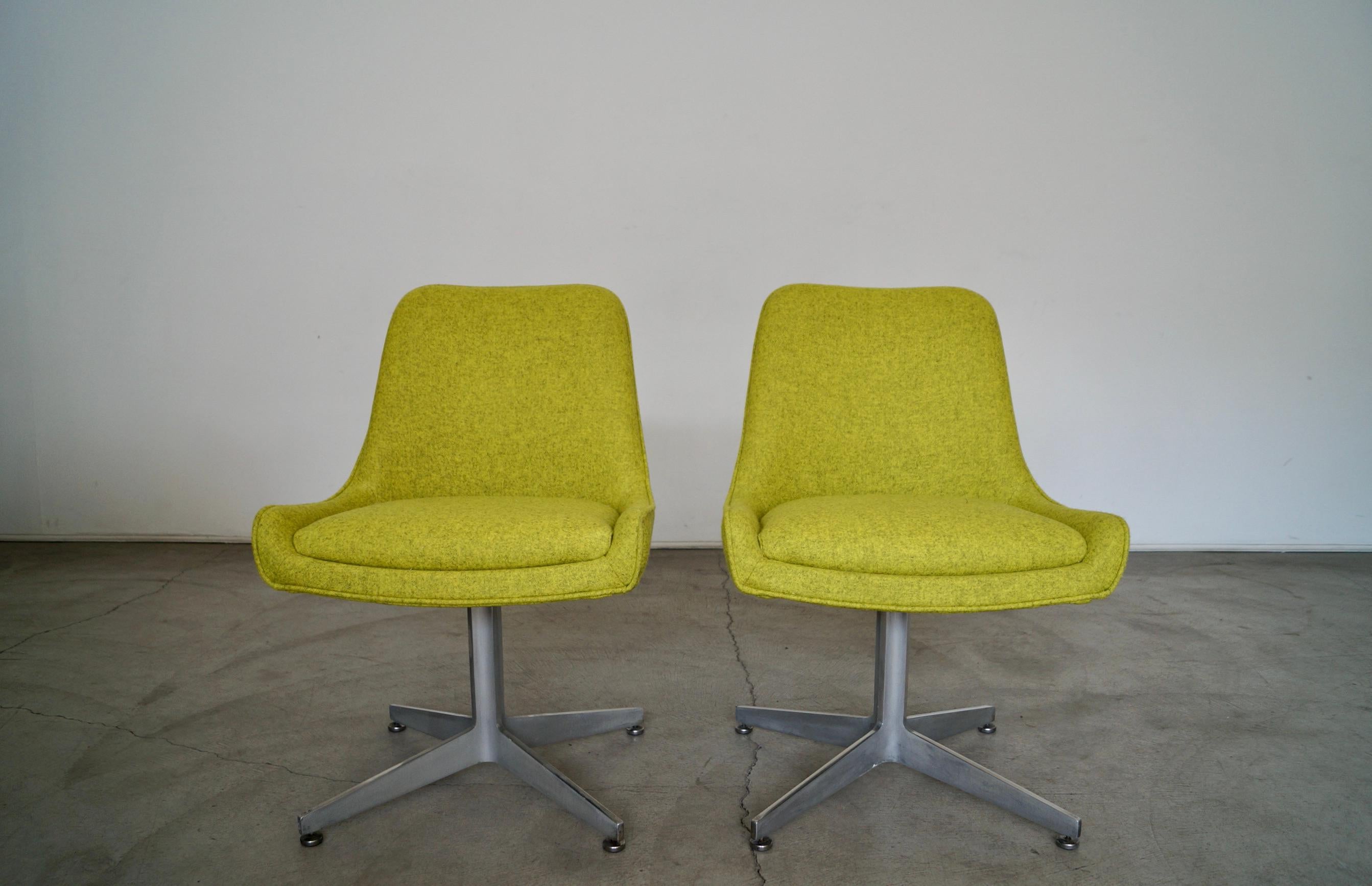 American 1960's Mid-Century Modern Side Chairs, a Pair For Sale