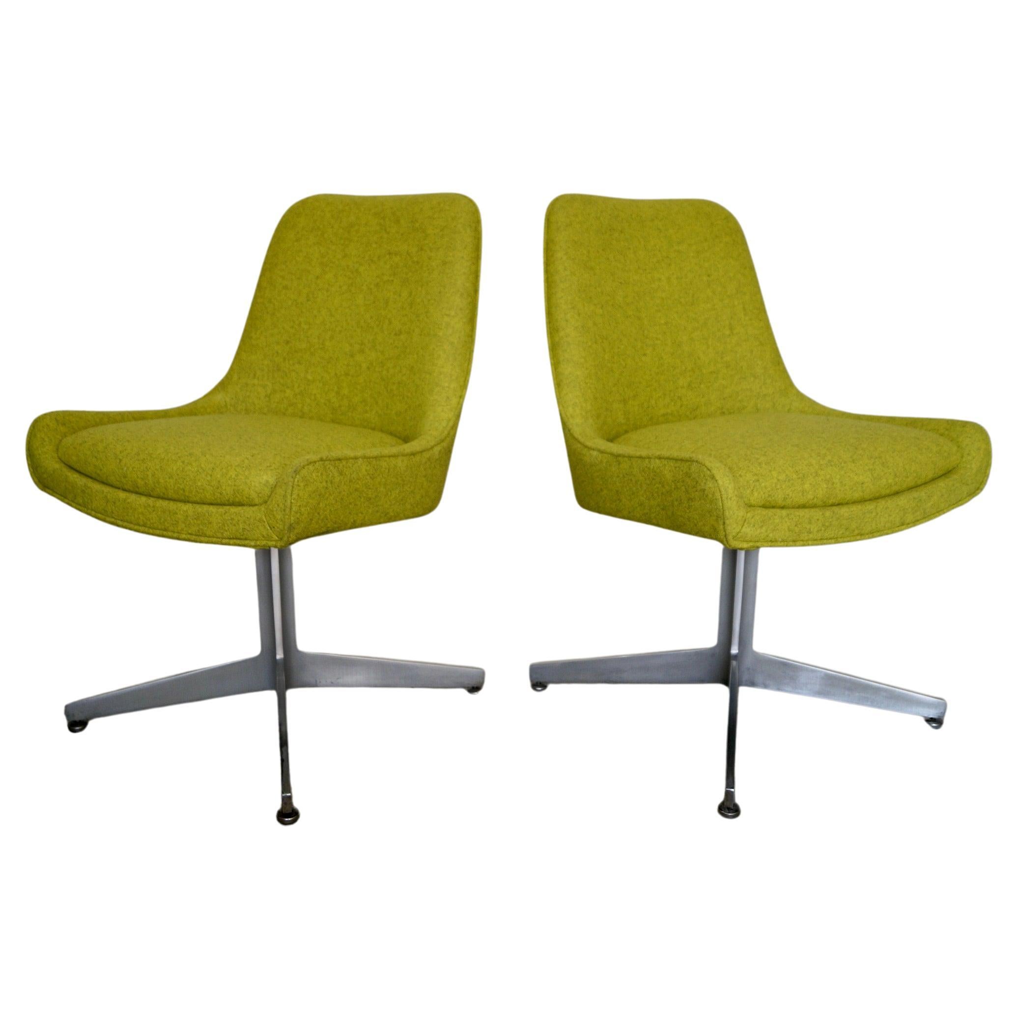 1960's Mid-Century Modern Side Chairs, a Pair