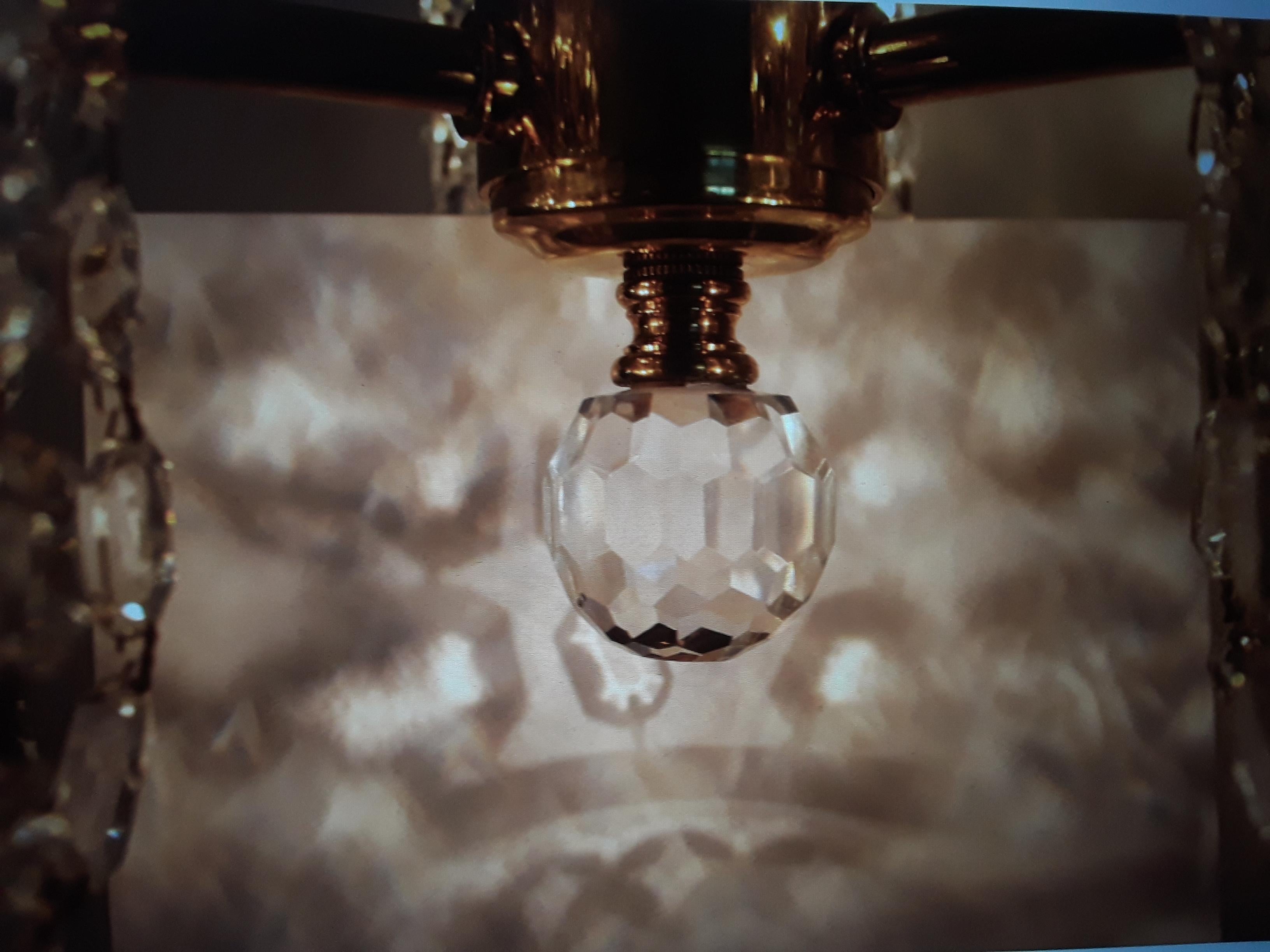 irlandais Chandelier signé Waterford Crystal, datant des années 1960 et de la modernité du milieu du siècle dernier en vente