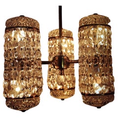Lampadario in cristallo Waterford Crystal firmato del 1960, metà secolo moderno