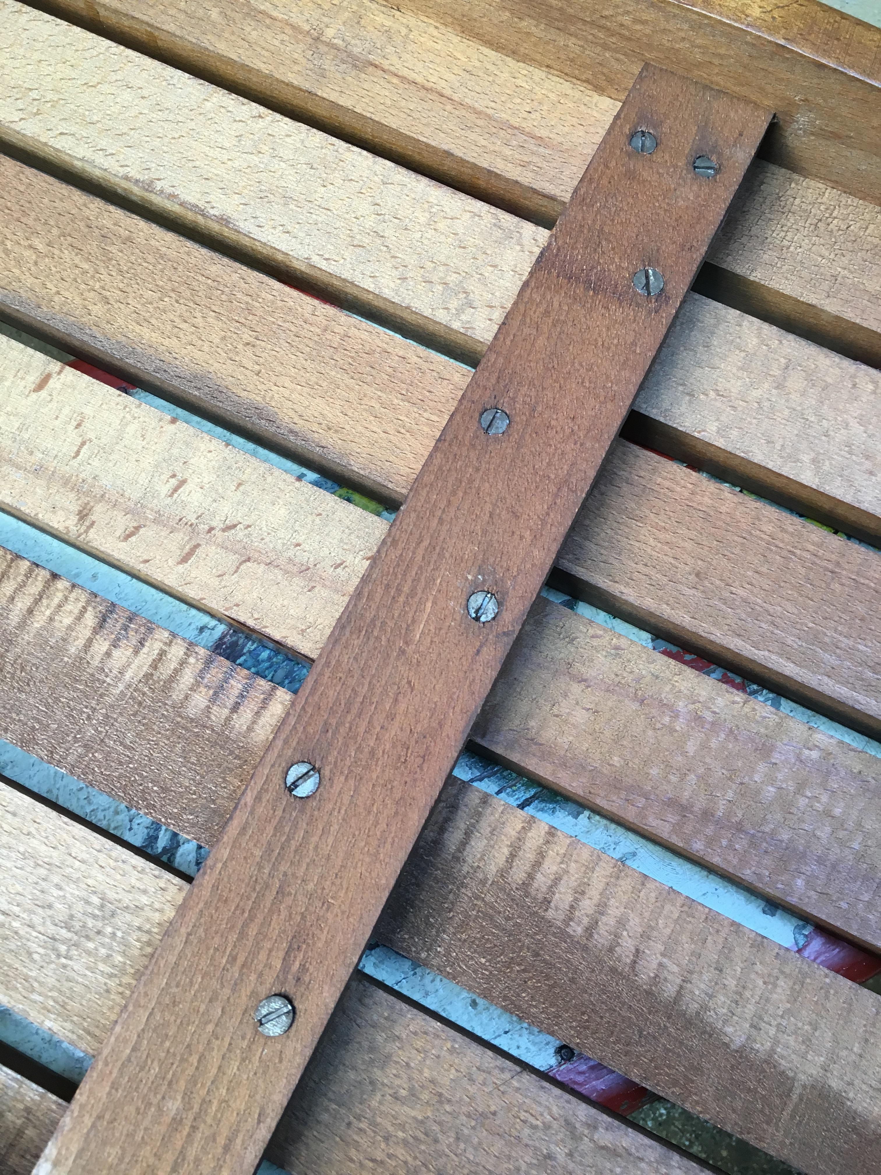 1960s Mid-Century Modern Slat Bench 2