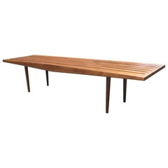 1960s Mid-Century Modern Slat Bench