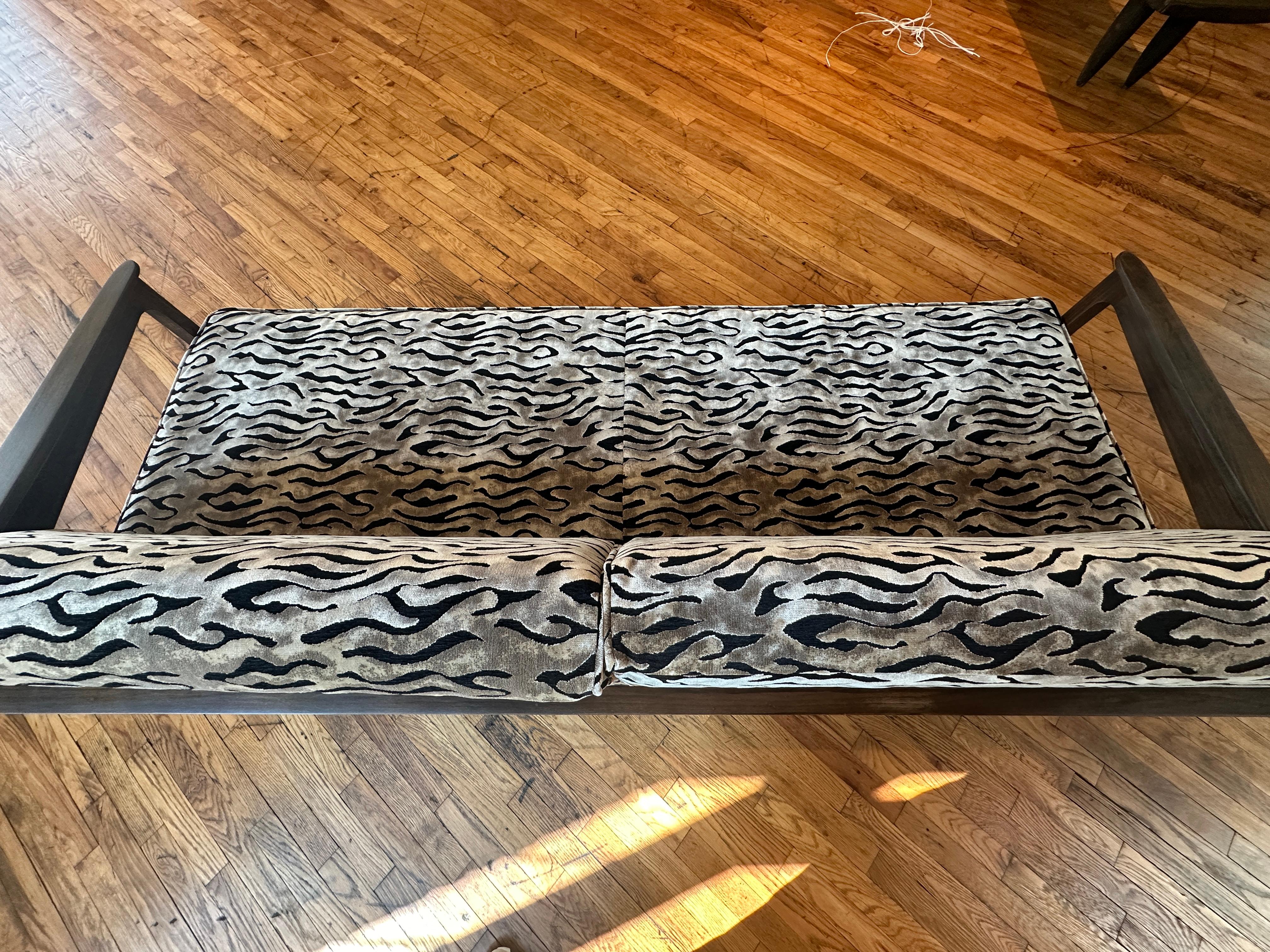 1960s Mid Century Modern Sofa with Wood Frame 5
