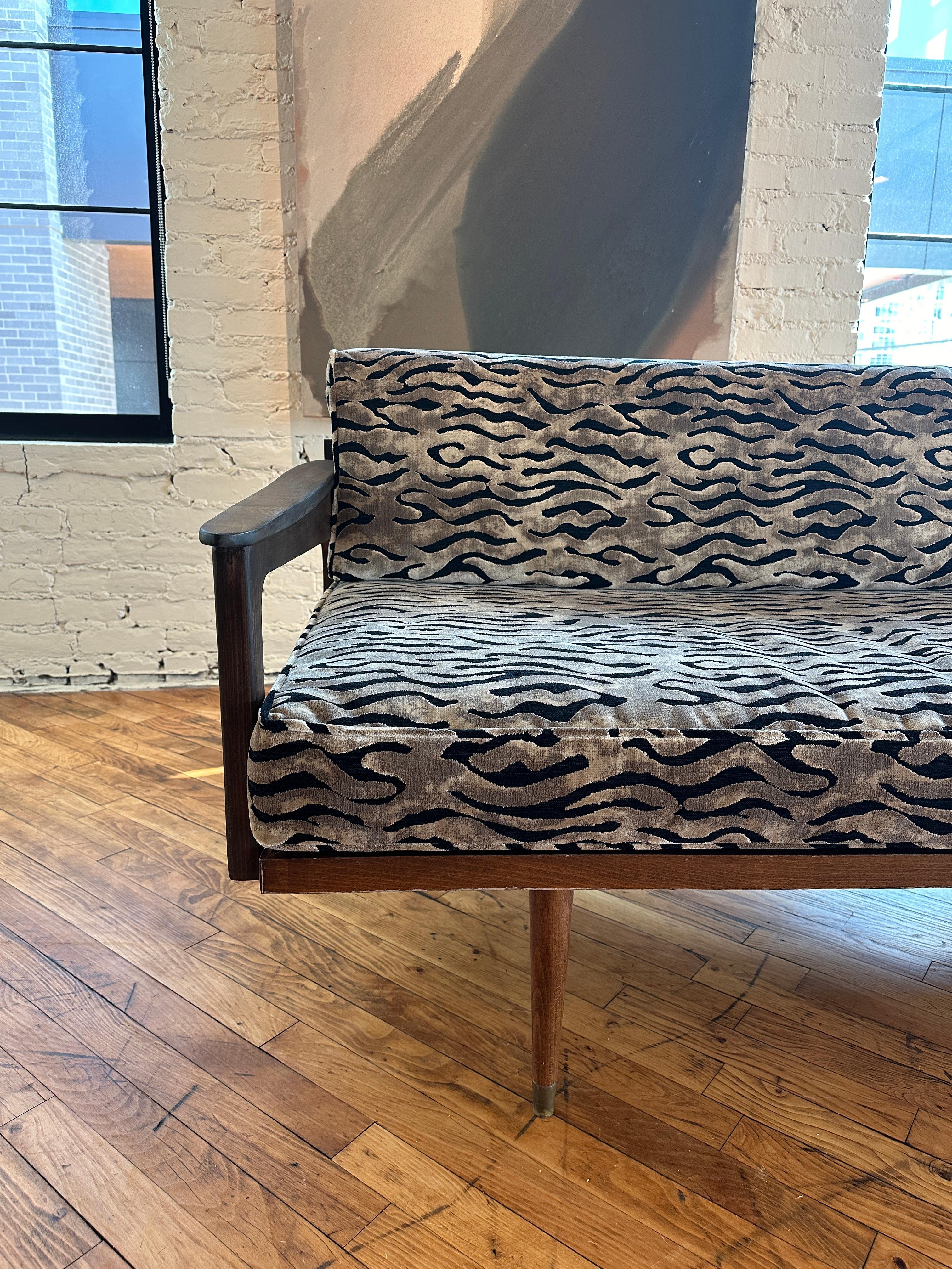 1960s Mid Century Modern Sofa with Wood Frame 2