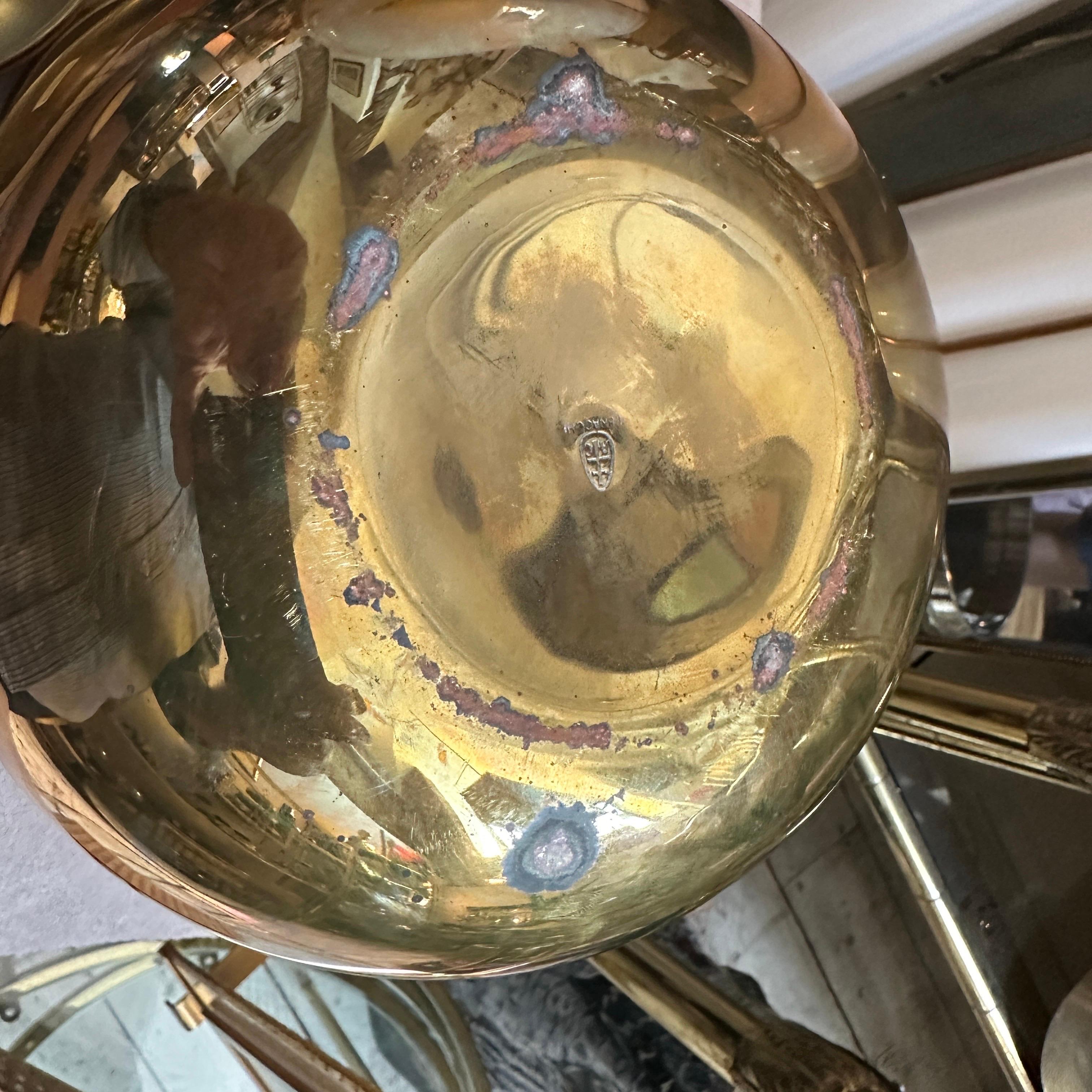 Cubitera italiana de latón macizo moderna de mediados de siglo de 1960 en Bueno estado para la venta en Aci Castello, IT
