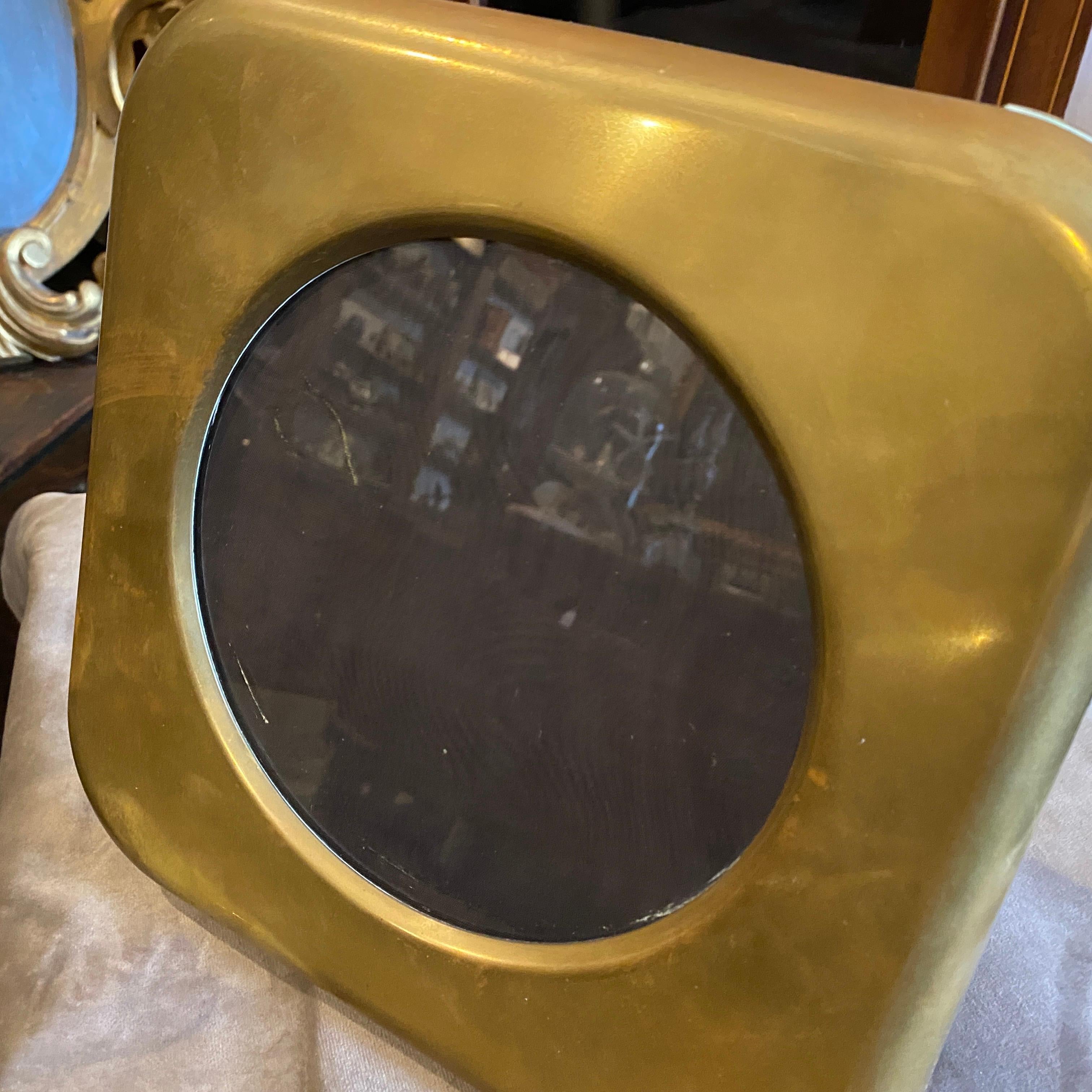1960s Mid-Century Modern Solid Brass Italian Square Picture Frame 6